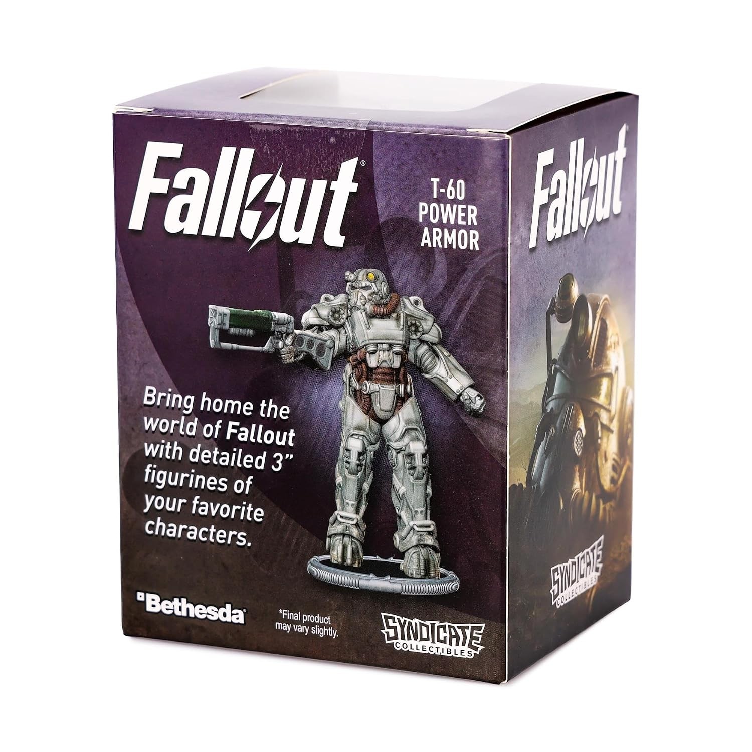 Fallout T60 Power Armor 3 Inch Mini Collectible Figure Statue Collectible