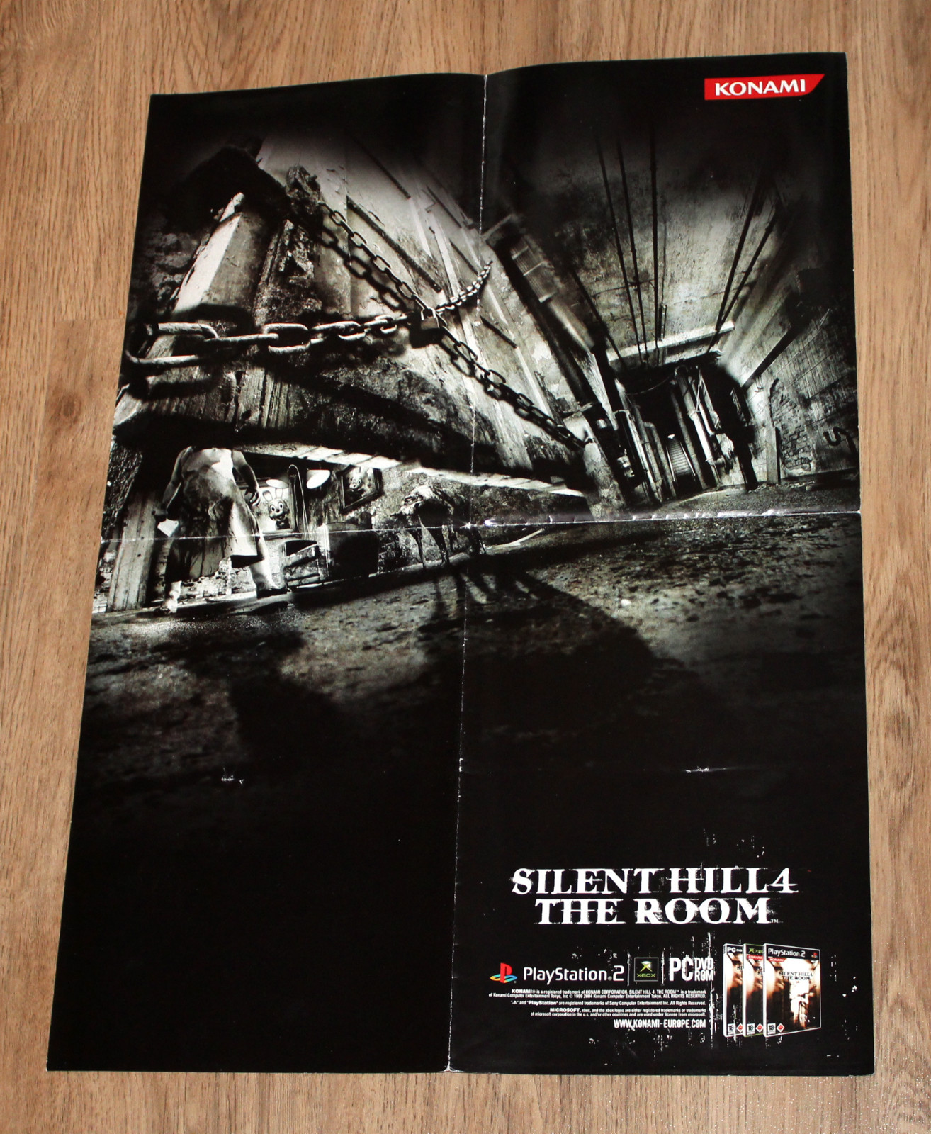 Silent Hill 4 The Room very rare Promo Poster 59x42cm Playstation 2 Xbox Konami