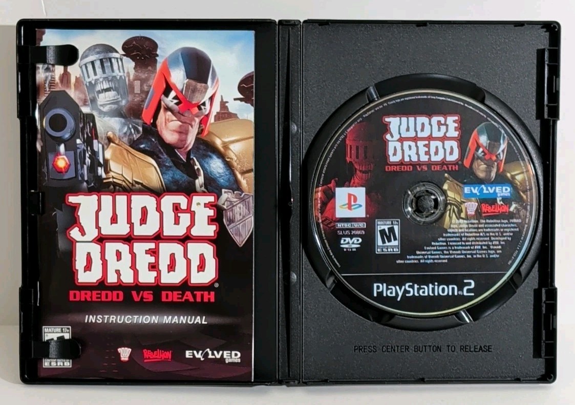 Judge Dredd: Dredd vs Death (PS2, 2005) CIB With Reg Card, Sony PlayStation 2