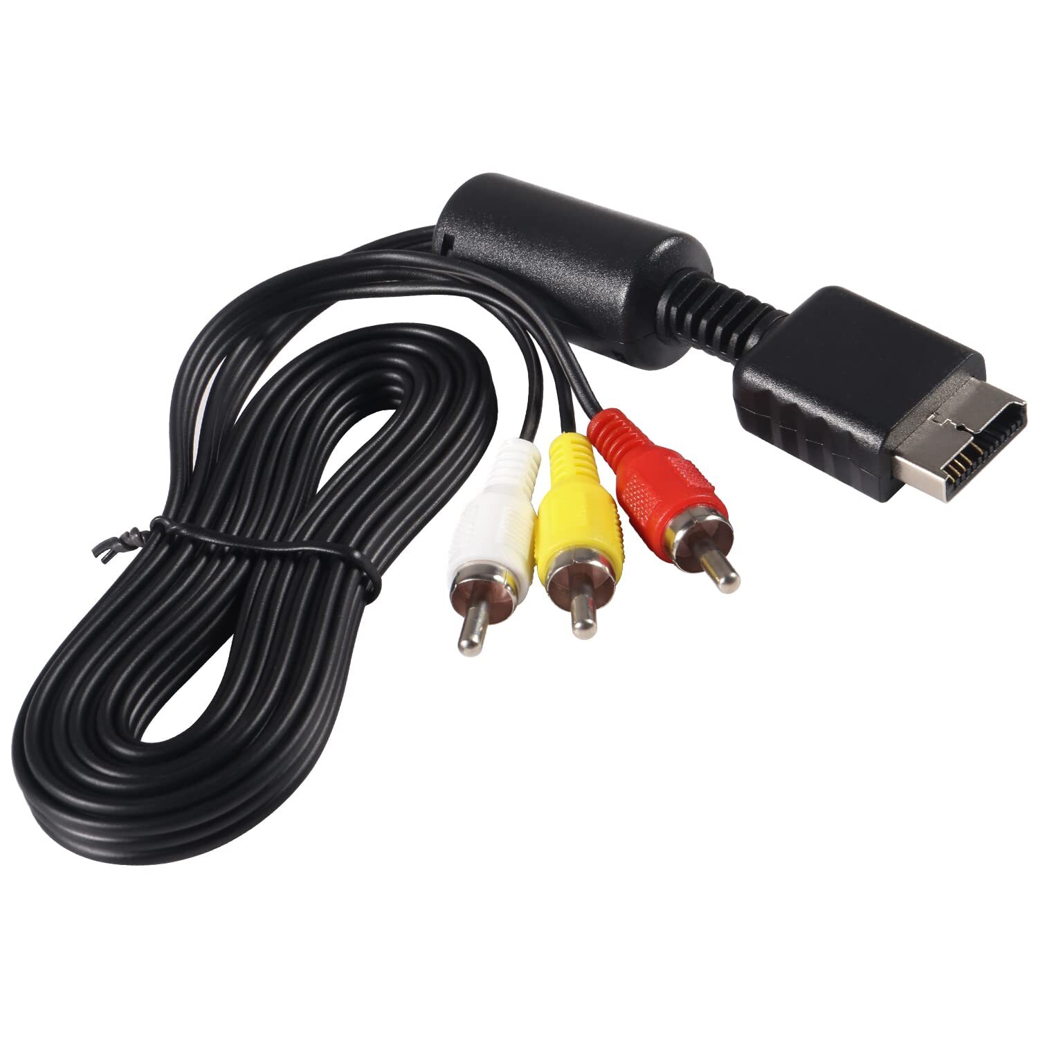 6 Feet AV to RCA Audio Video Composite Cable Cord For Sony PS1 PS2 PS3 PS3 Slim