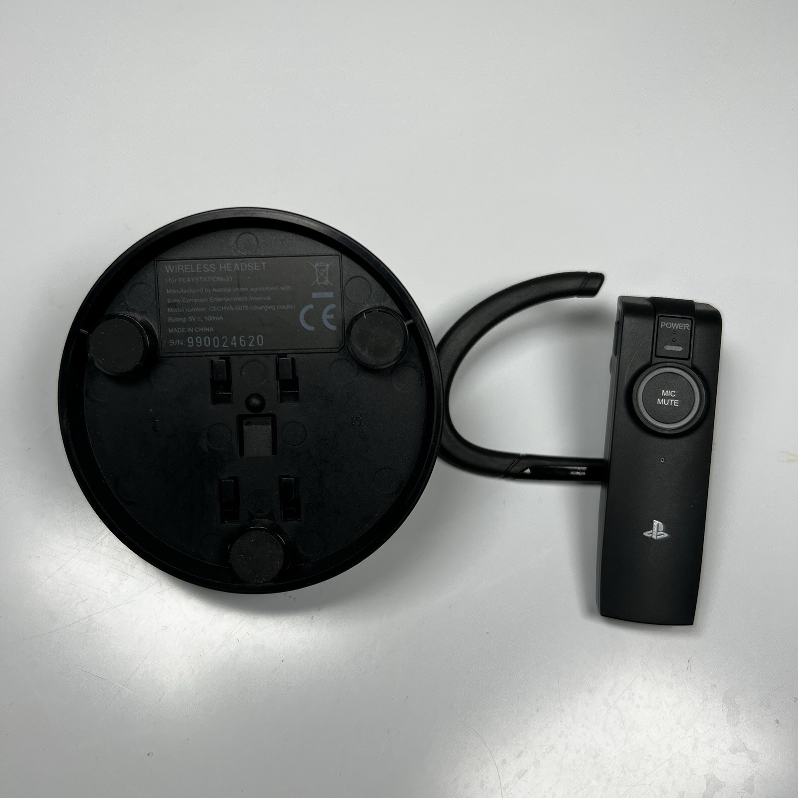 Sony Playstation 3 PS3 Wireless Bluetooth Earpiece Headset With Dock CECHYA-0075