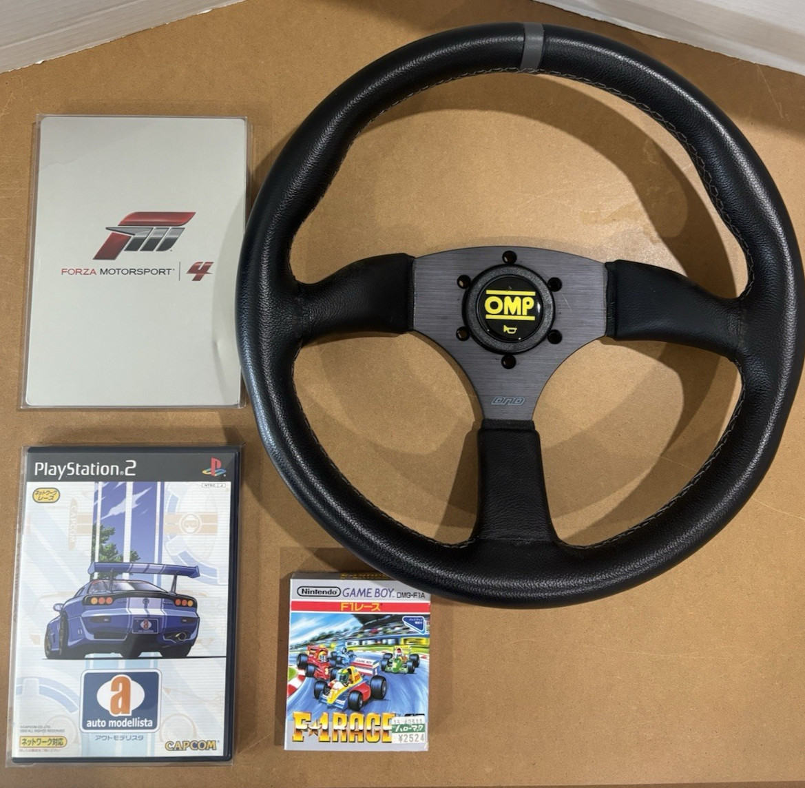 PlayStation 2, Xbox 360, Gameboy, Racing Games, DND/OMP Steering Wheel, 4 In Lot