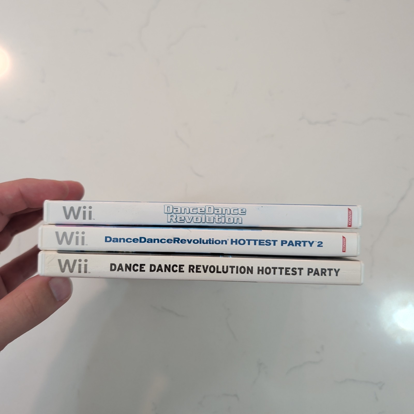 Dance Dance Revolution + Hottest Party 1 & 2 Nintendo Wii Video Game Lot No Mat