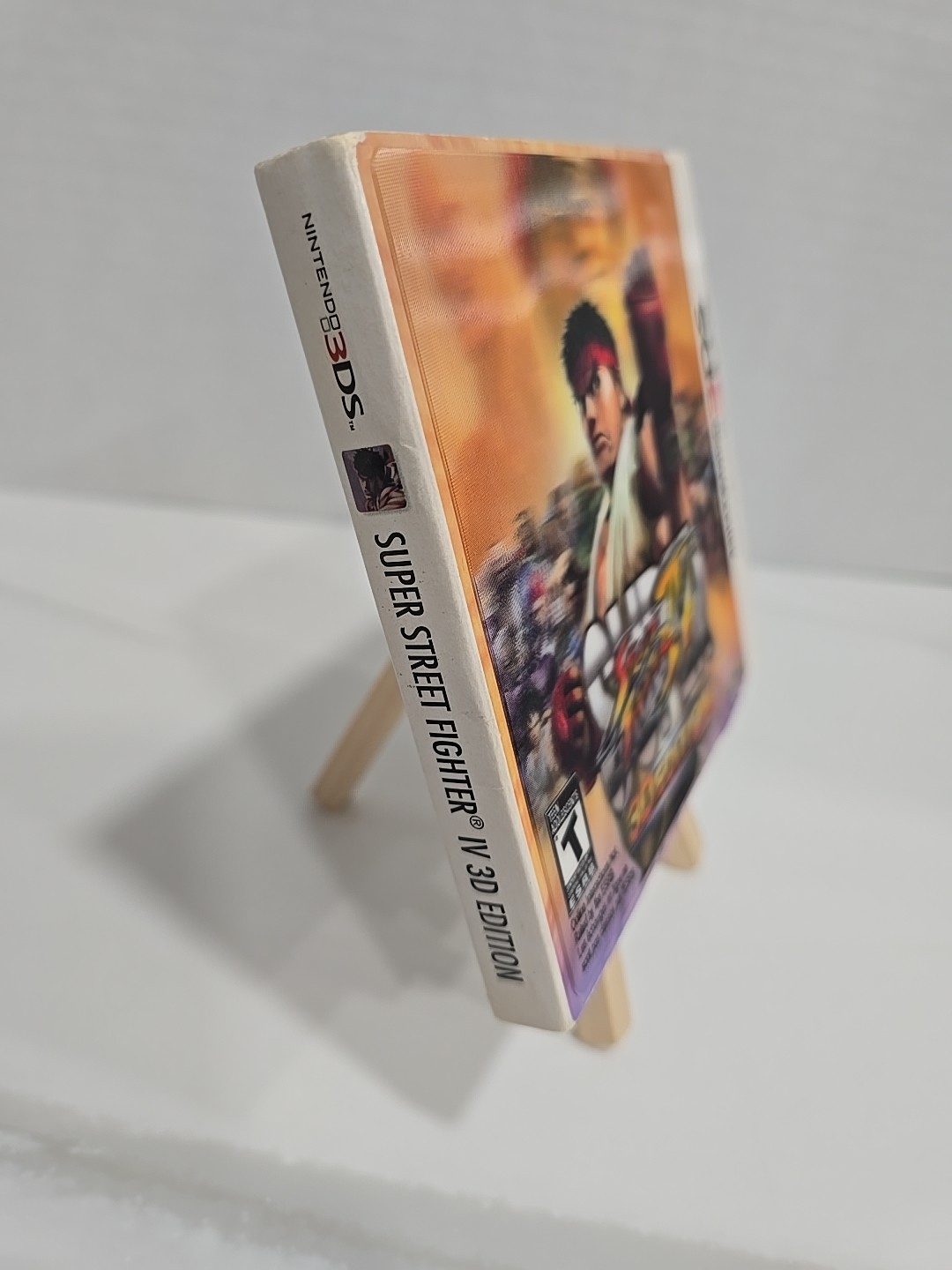 Super Street Fighter IV 3D Edition Nintendo 3DS Lenticular Slipcover CIB TESTED