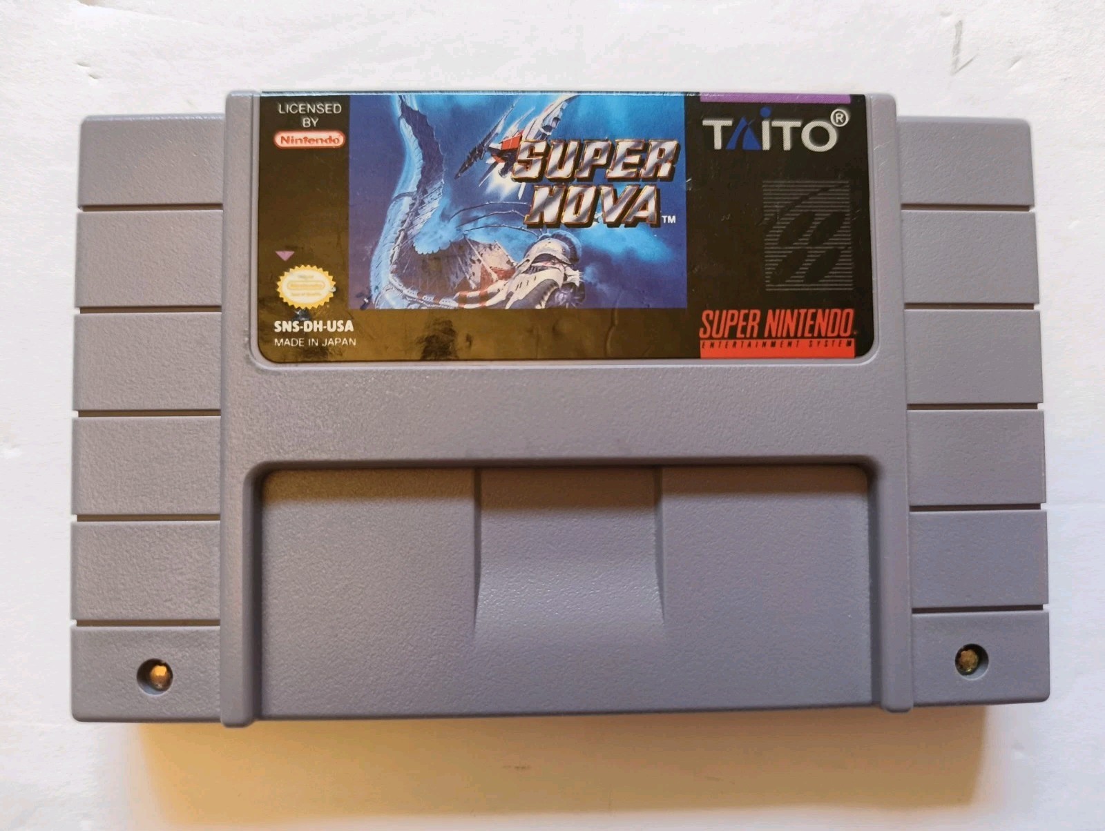 Super Nova Super Nintendo SNES Taito Shmup Cartridge – Tested & Working