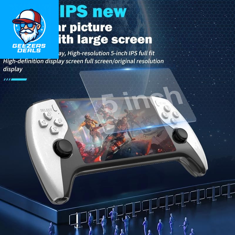 SF3500 Retro Handheld Game Console-Handheld Game Console with HD 5.5-Inch IPS Sc