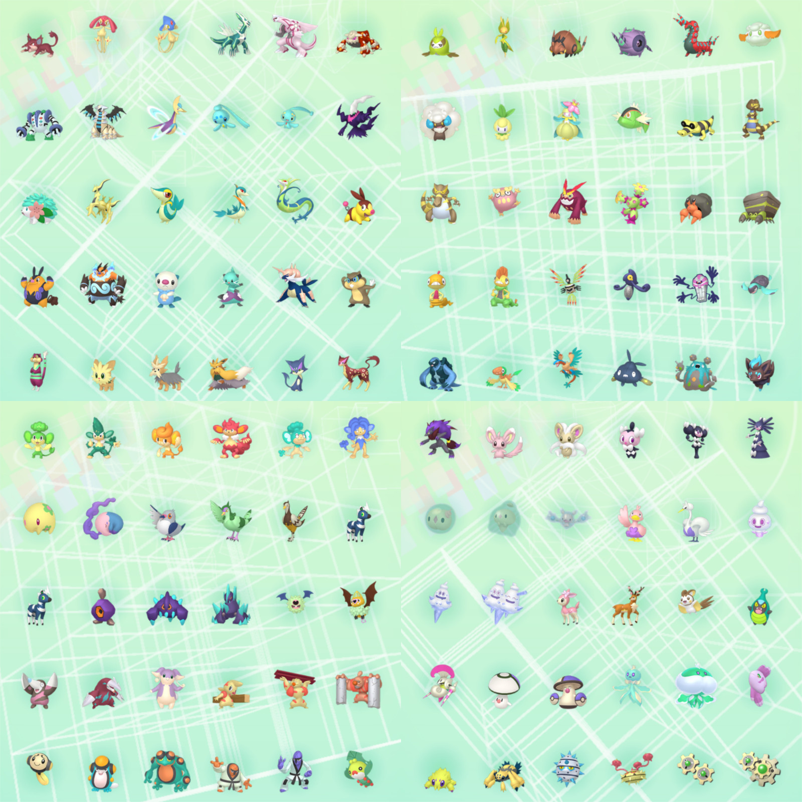 Pokemon HOME Gen 1-7 2404 Pokemon Normal + Shiny + Living Dex Event Complete