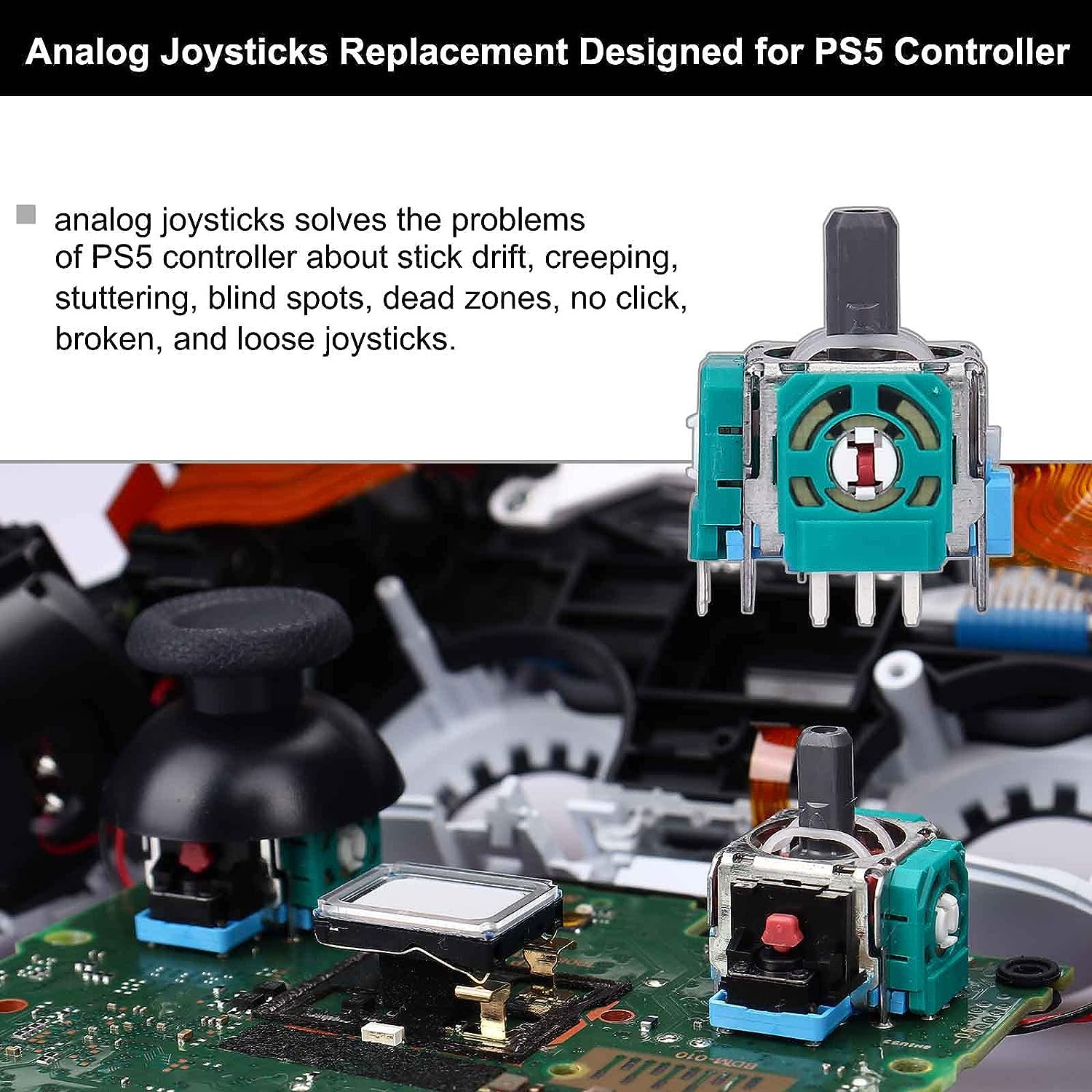 New 10/20Pcs Analog Stick Joystick Replacement For PS5 Controller US