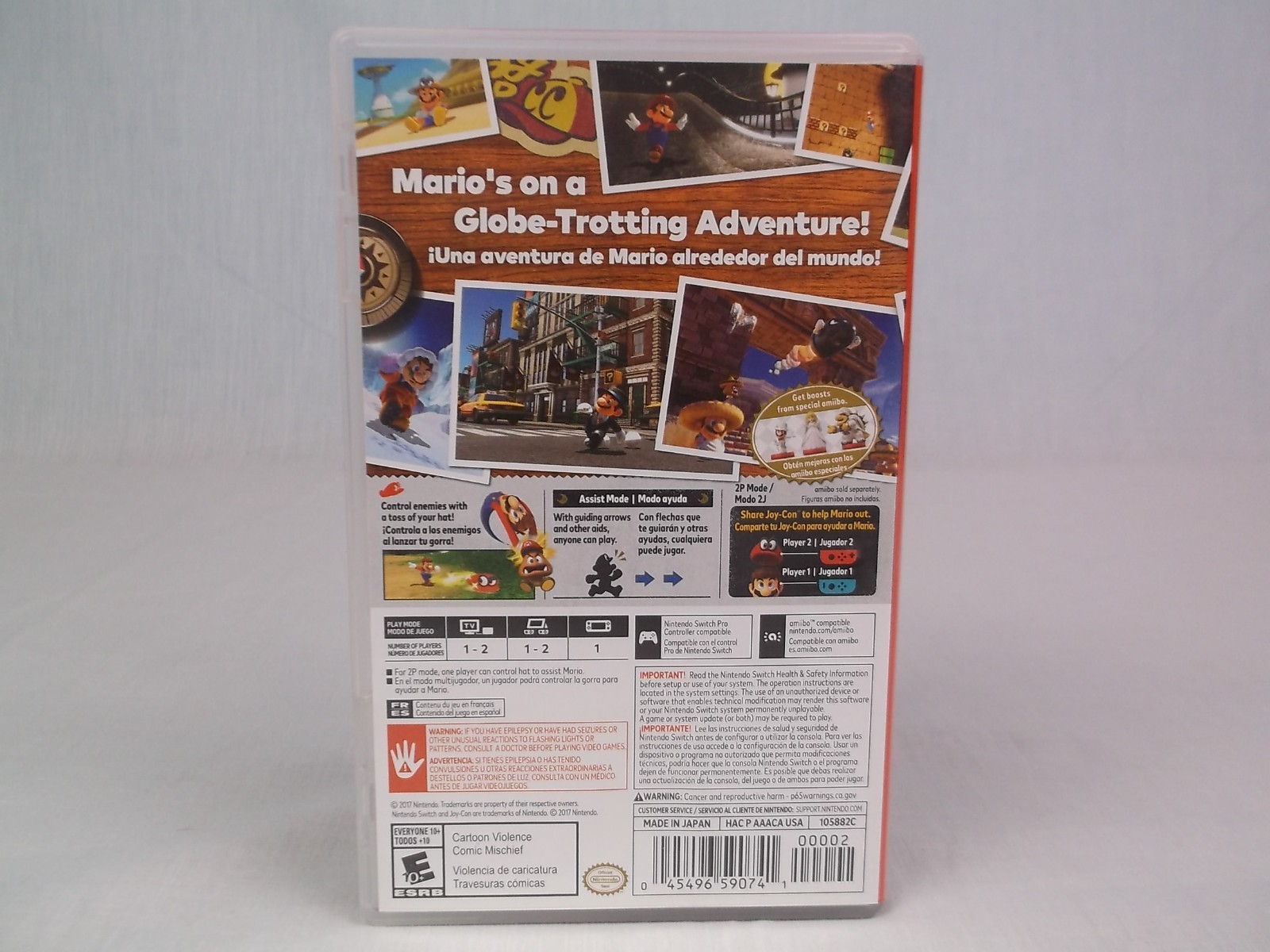 Super Mario Odyssey (Nintendo Switch, 2017) CIB, Tested & Working