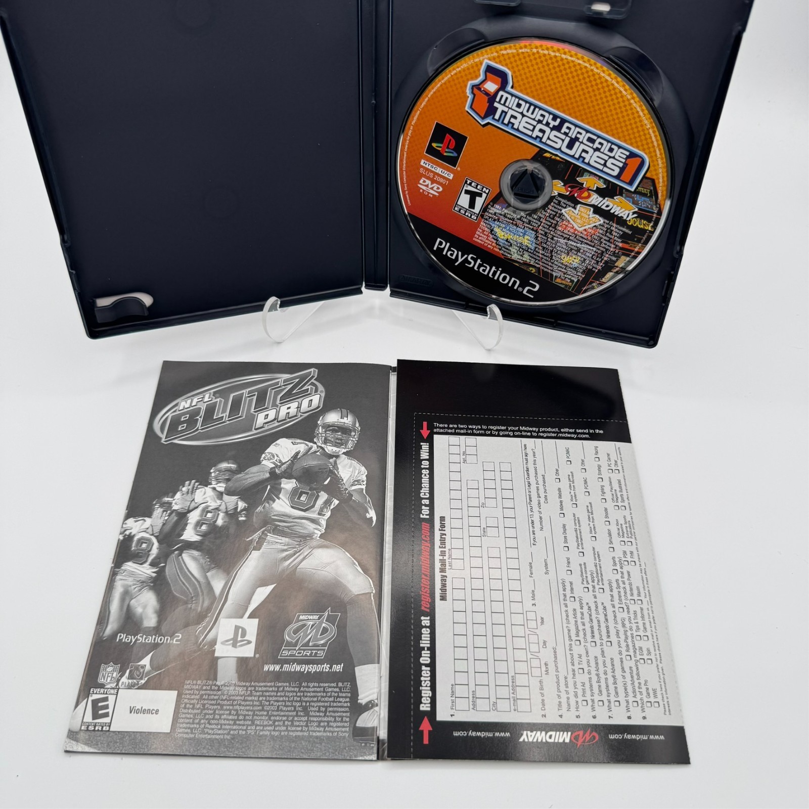 Midway Arcade Treasures 1 PS2 PlayStation 2 Complete CIB + Registration Card