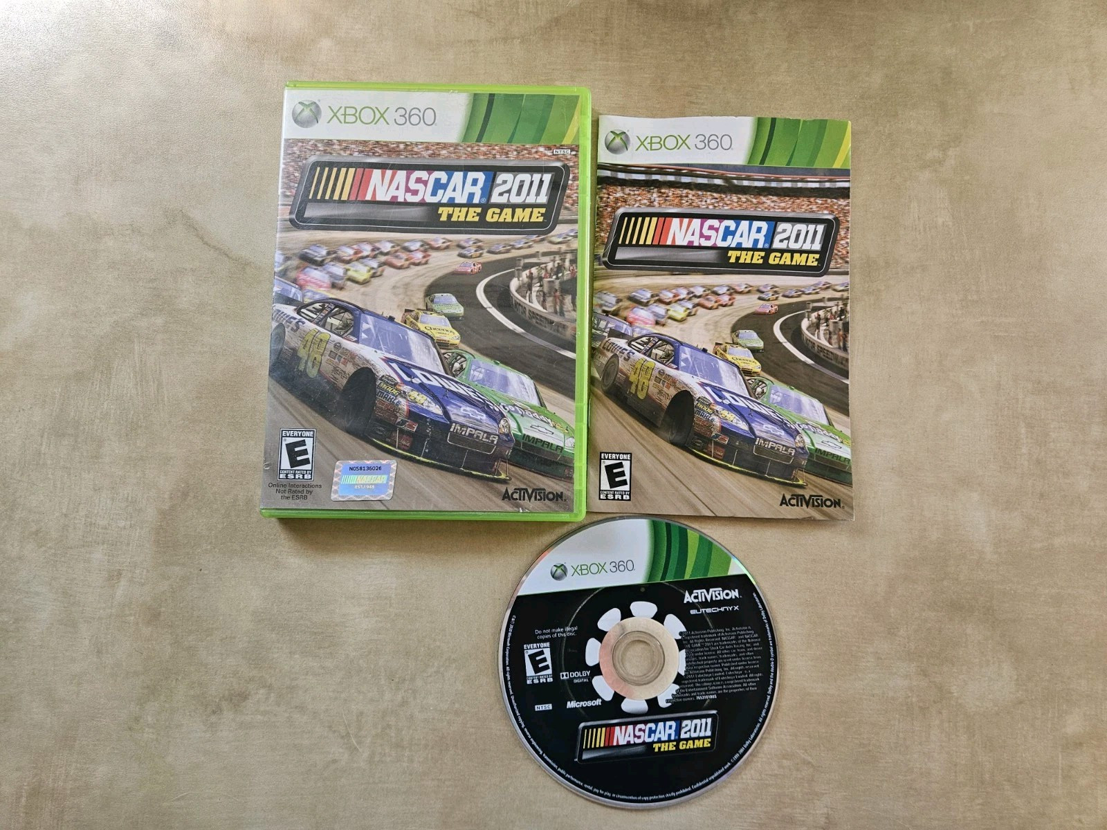 NASCAR The Game 2011 (Microsoft Xbox 360, 2011) CIB W/manual