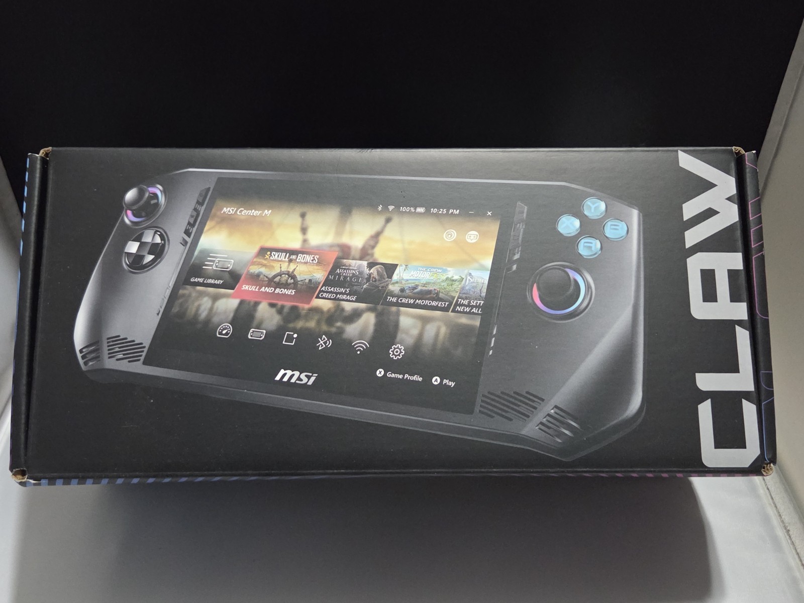 MSI Claw A1M Black Handheld Gaming PC 1TB SSD Windows FHD Wi-Fi Bluetooth