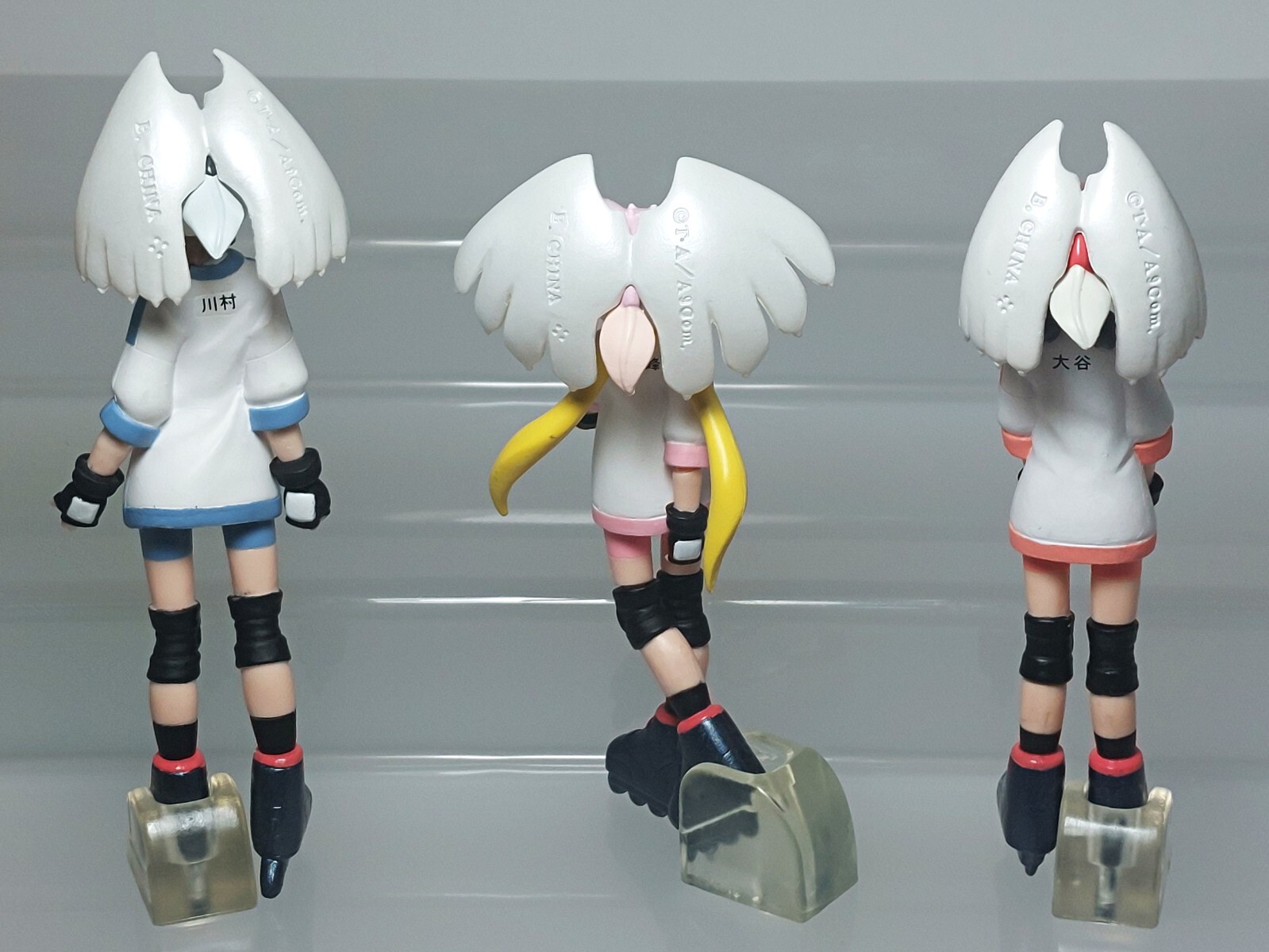 HGIF Alien Nine 9 Kasumi Kumi Yuri Figure Set Gashapon Bandai 2002 G09 4.2-4.6in