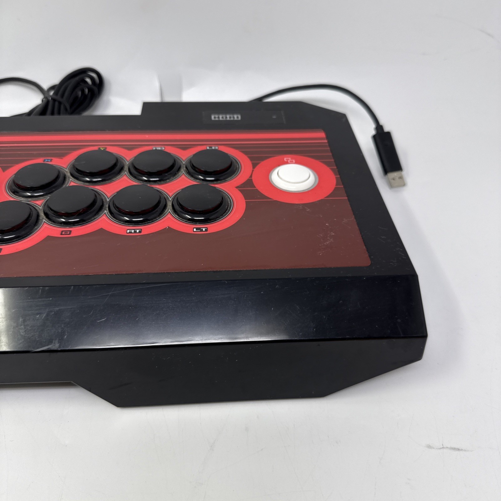 TESTED – Xbox Hori Real Arcade Pro V Red / Black Arcade Controller Hayabusa