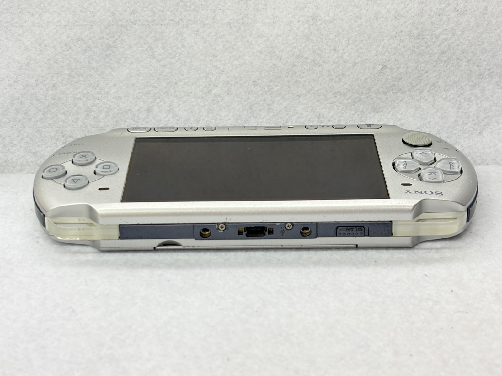 TESTED SONY PSP 3000 Mythic SILVER Console + Charger + battery + 3 game 4GB
