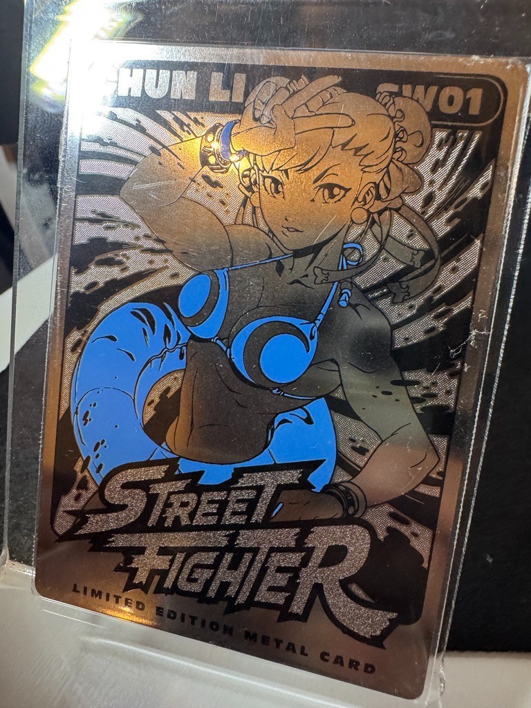 Street Fighter Chun Li Swimsuit Exclusive Metal Card SW01 UDON CAPCOM NEW!