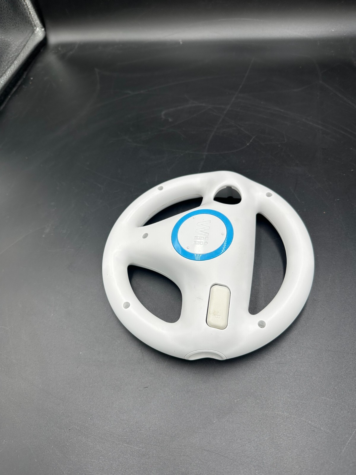Nintendo Wii Mario Kart Racing Wheel White RVL-024 Steering Wheel OEM