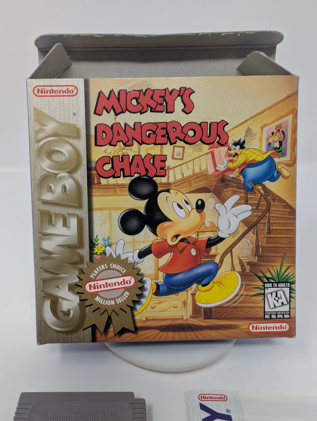 Mickey’s Dangerous Chase Nintendo Game Boy CIB Box Manual Inserts Tested Disney