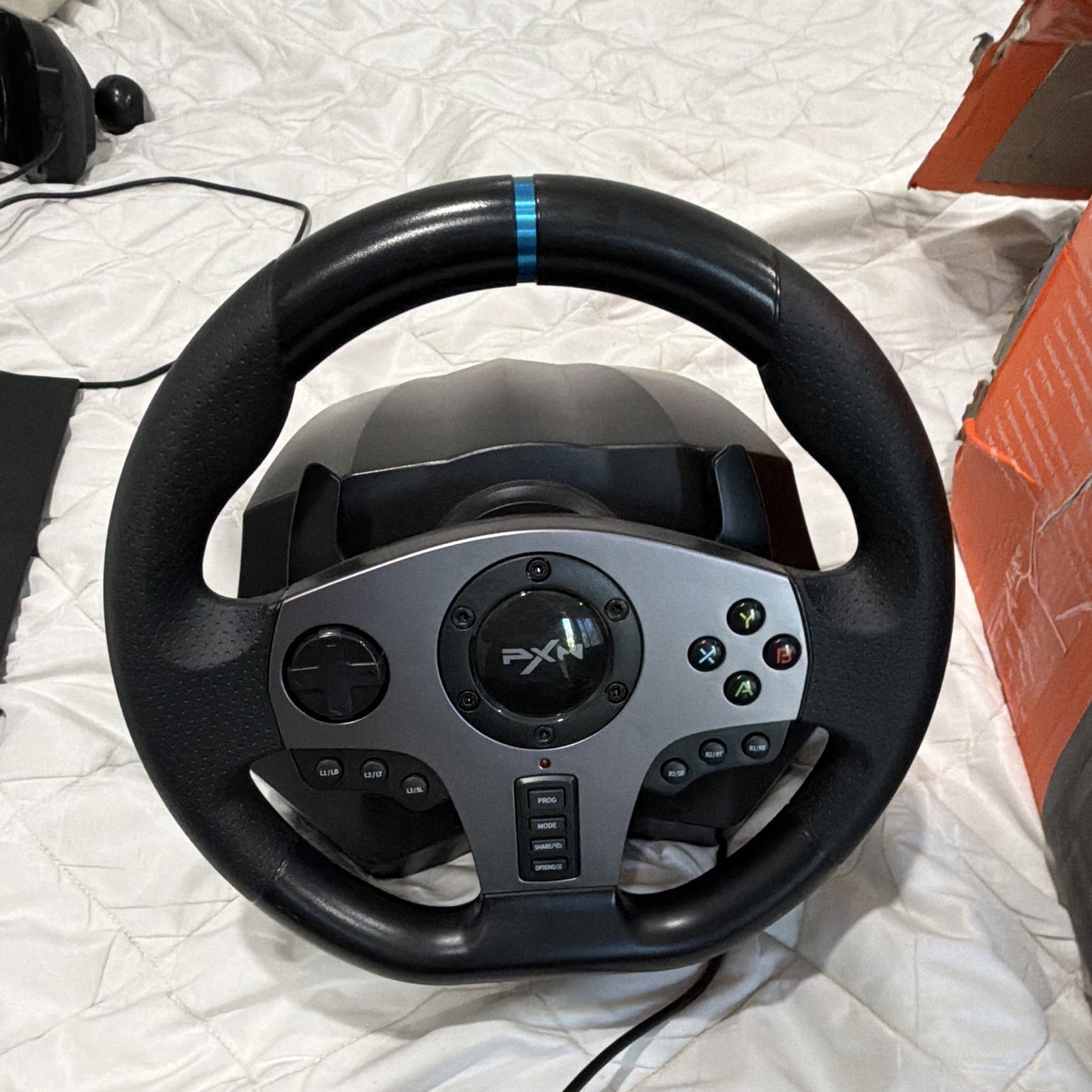 PXN V9 Racing Wheel Set w/ Pedals & Shifter 900° Wired USB PS4 Xbox PC