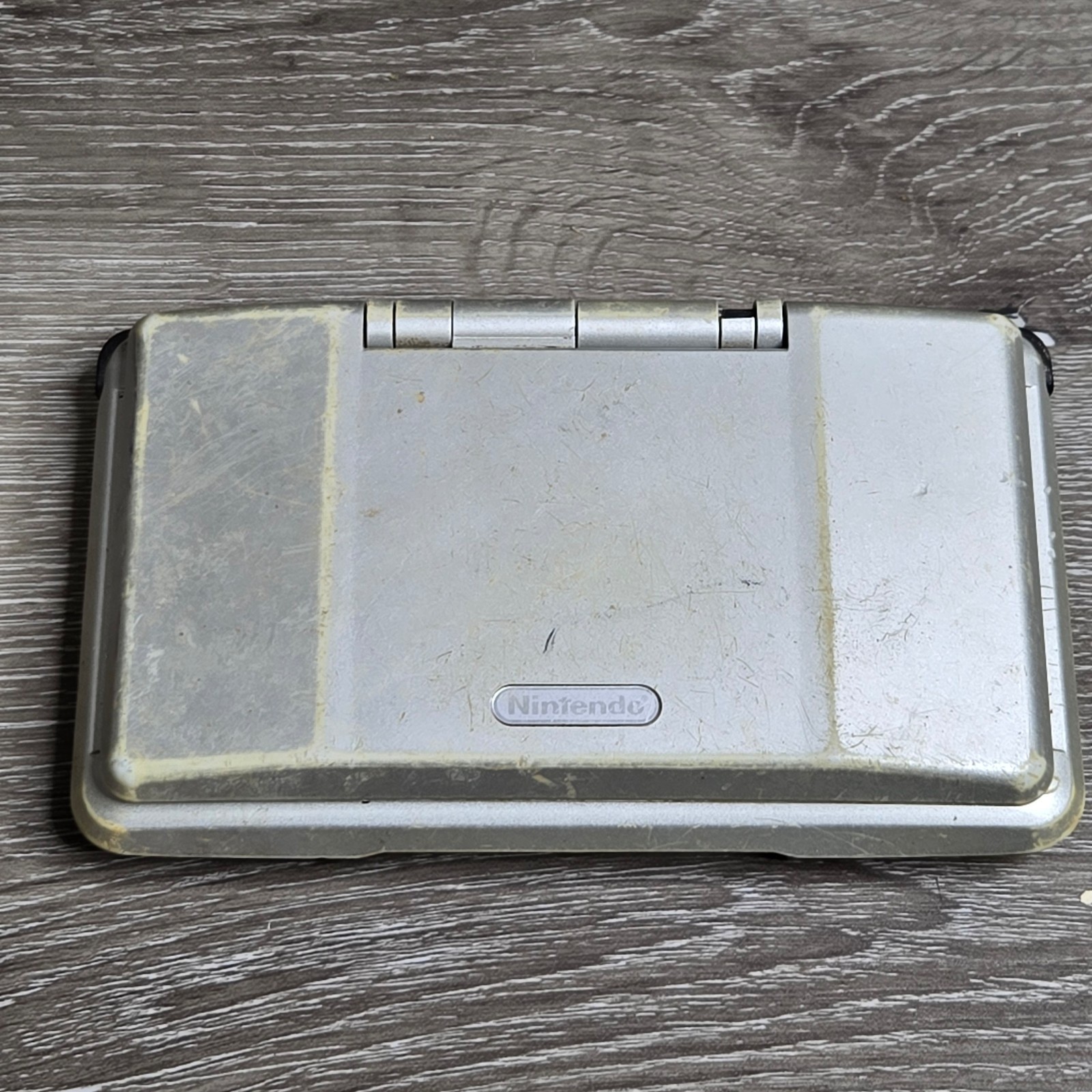 Nintendo DS NTR-001 Original Console Silver Tested Working Handheld No Charger