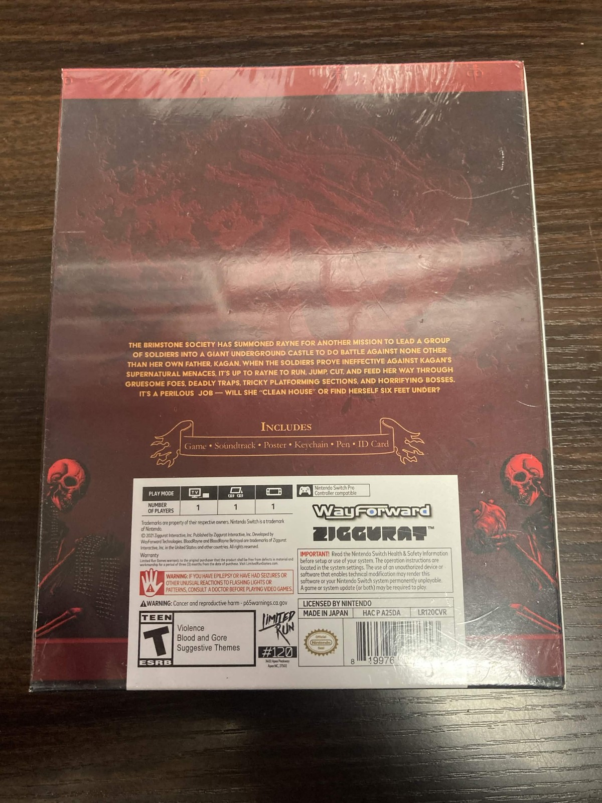 Bloodrayne Betrayal: Fresh Bites Collector’s Edition – Switch – TORN SHRINK WRAP