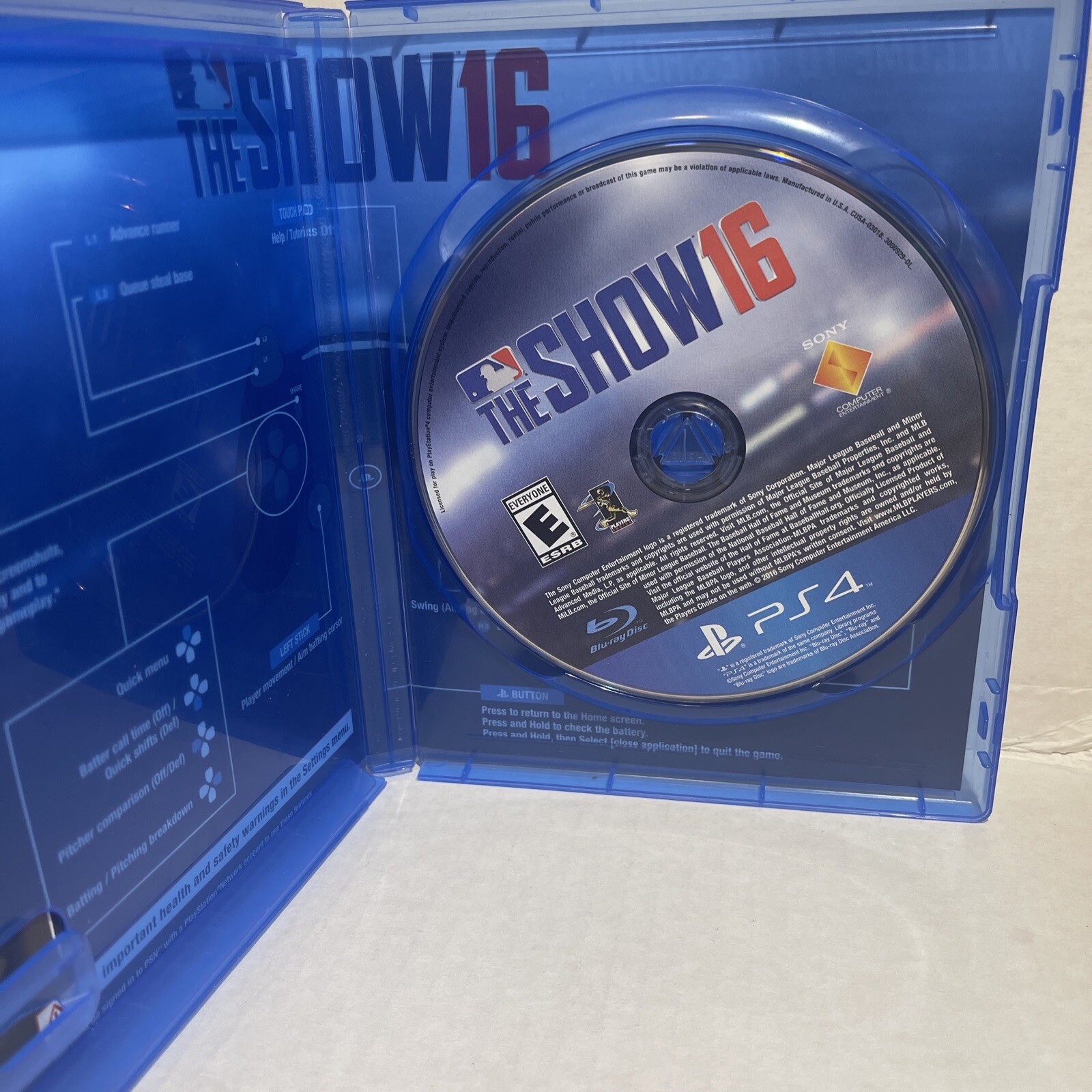 MLB: The Show 16 (Sony PlayStation 4, 2016) PS4