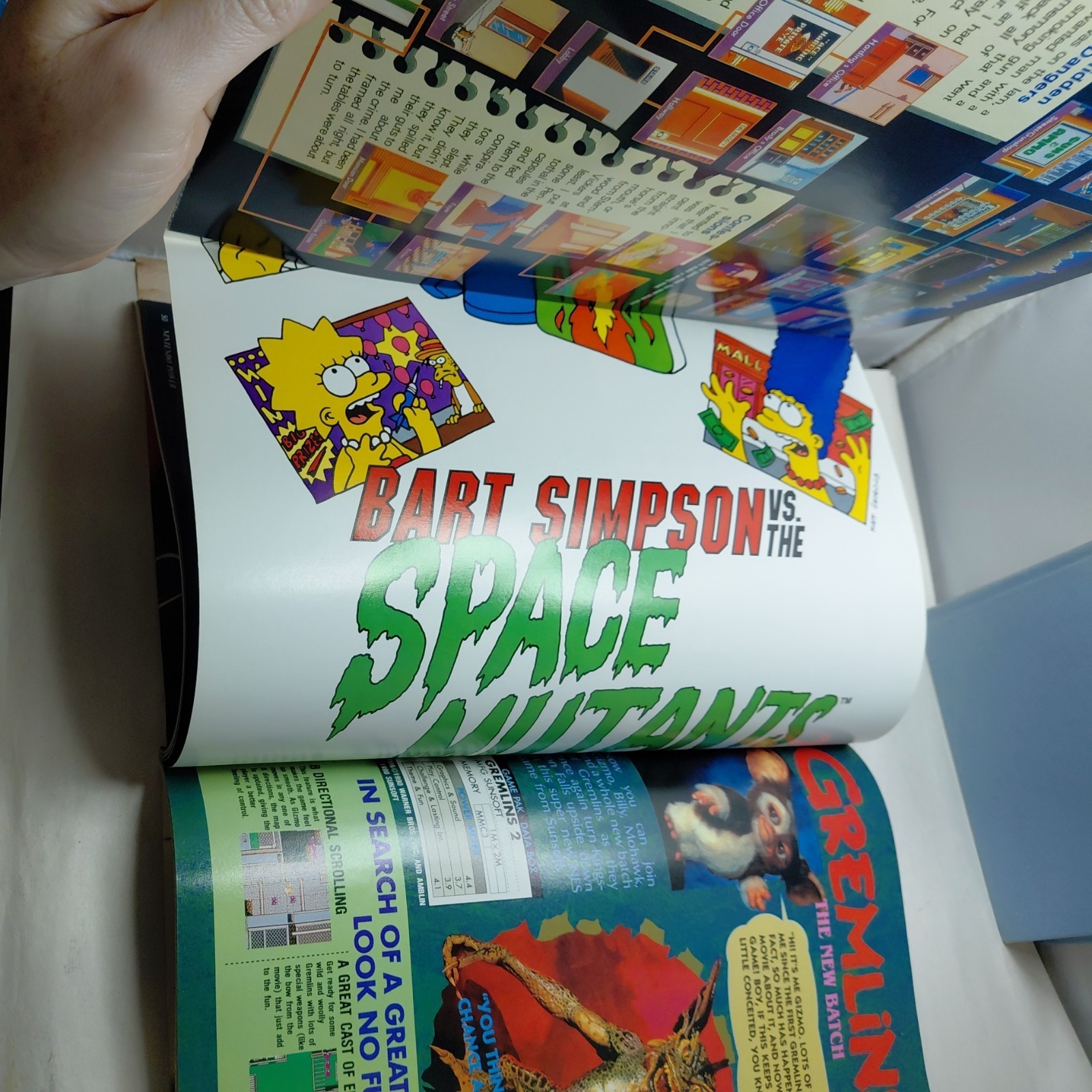 Nintendo Power Vol #20 Mega Man III Bart Simpson Poster Attached Great Condition
