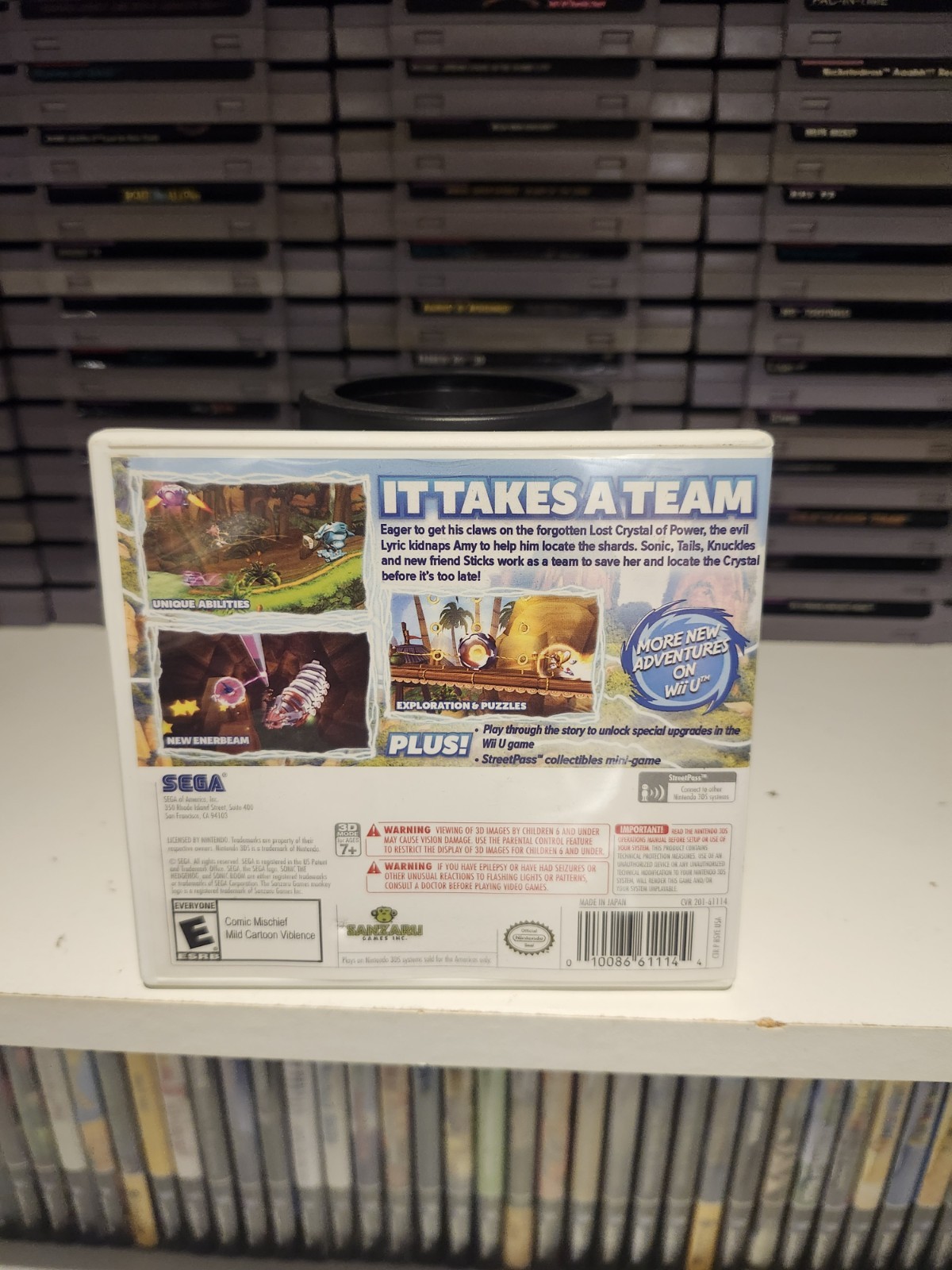 Sonic Boom: Shattered Crystal (Nintendo 3DS, 2014) TESTED & WORKS GREAT!!!⭐️⭐️⭐️