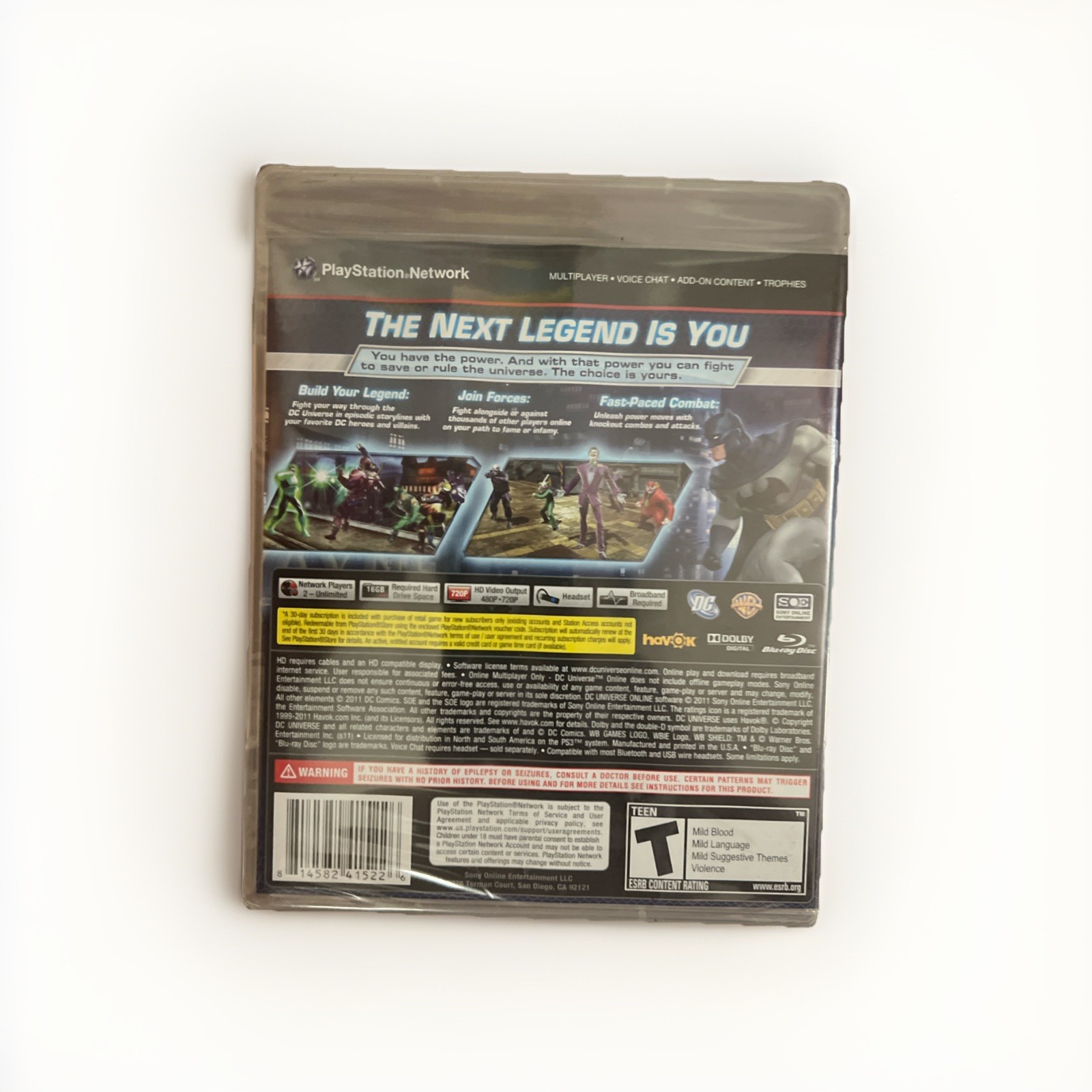 DC Universe Online (Sony PlayStation 3 PS3, 2011) *BRAND NEW / SEALED*