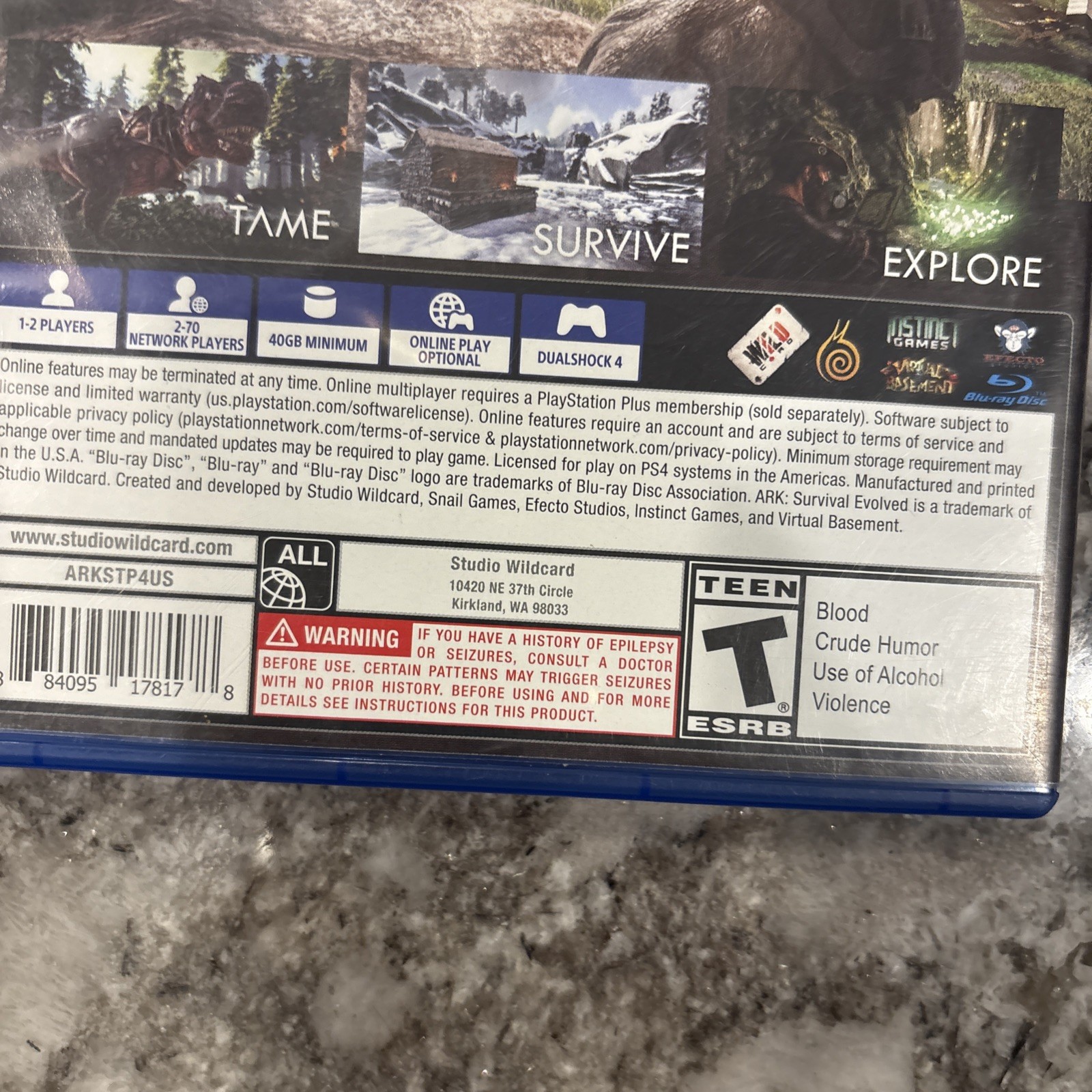 Studio Wildcard Ark: Survival Evolved (Sony PlayStation 4, 2017)