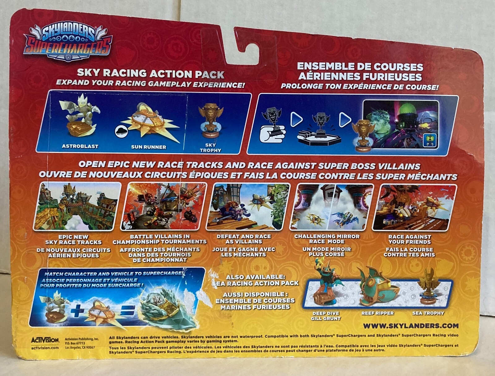 Skylander Supercharger Legendary Sky Racing Action Pack