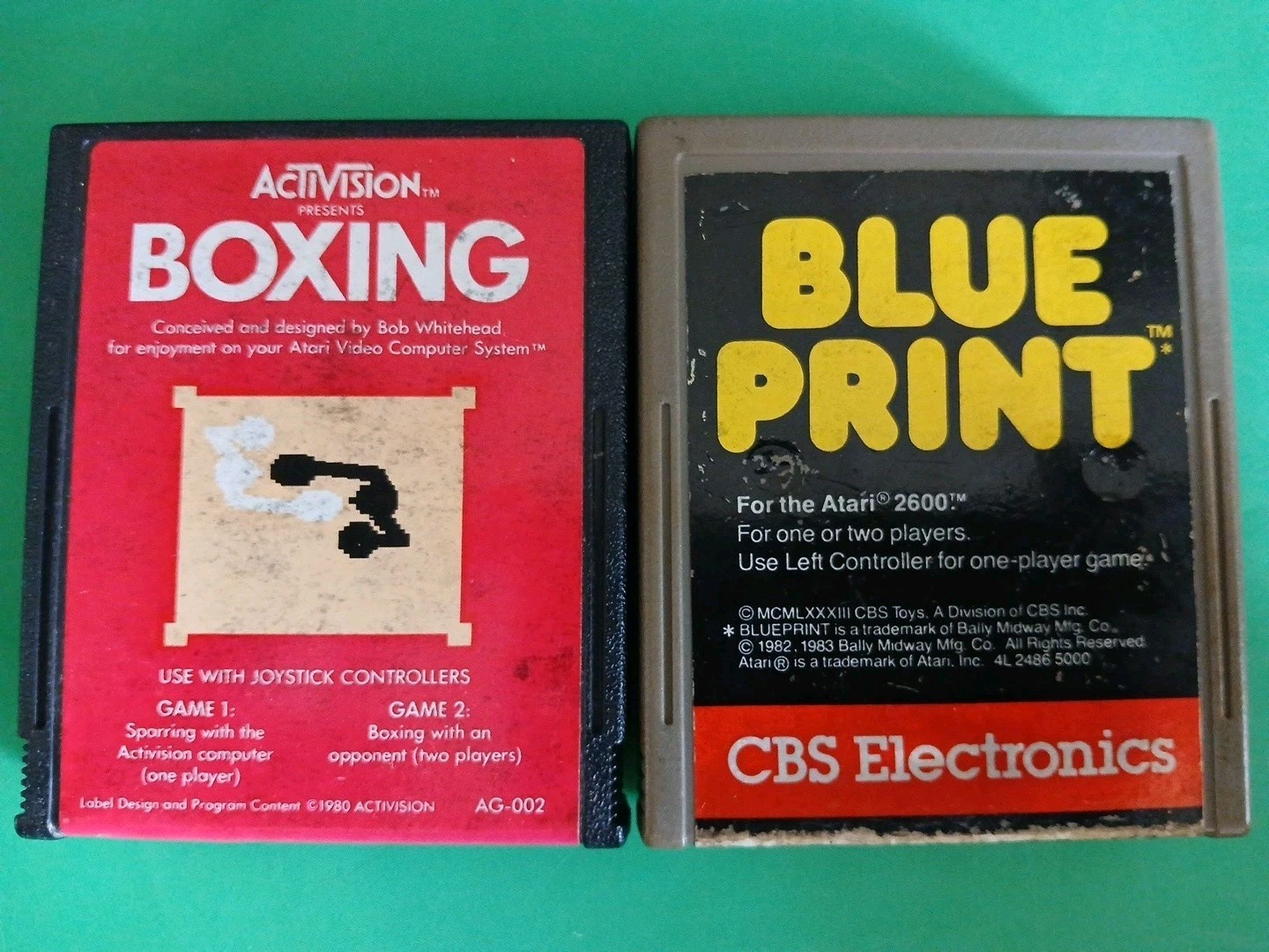 9 Atari 2600 Games Lot – Blueprint Squeeze Box Frogs & Flies Activision Dragster