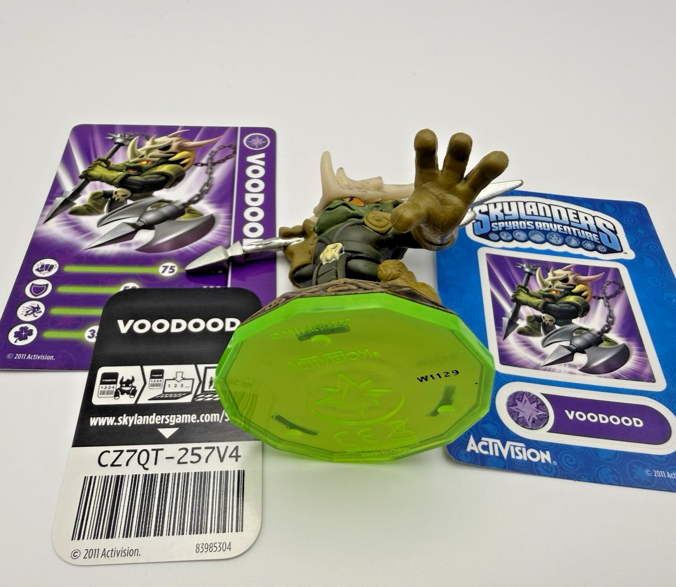 Skylanders Spyro’s Adventure VOODOOD S1 W/ Card Web Code Sticker Forgotten 8