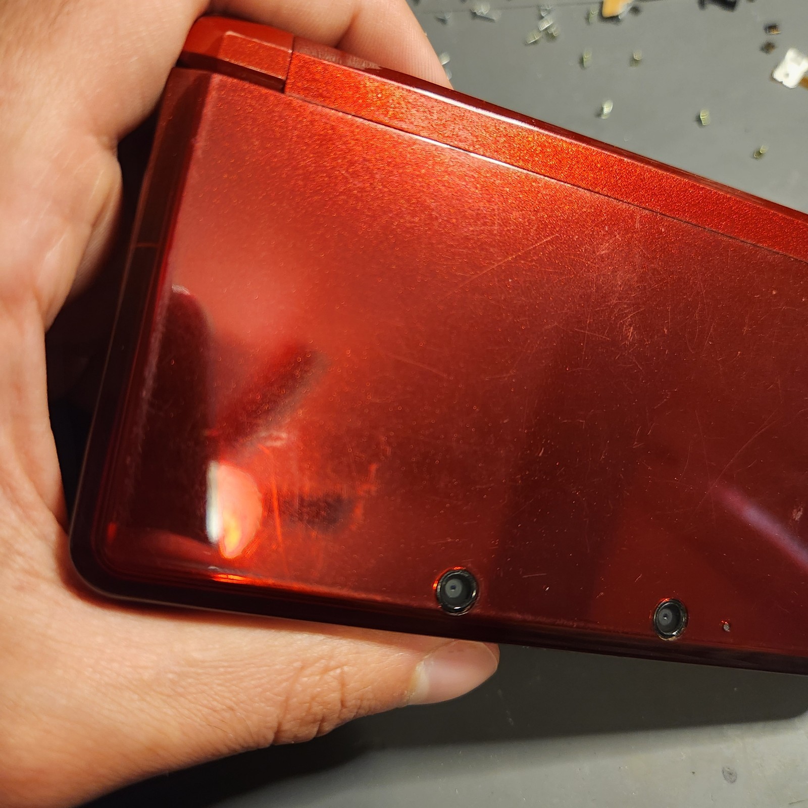 Nintendo 3DS Handheld Game Console Flame Red