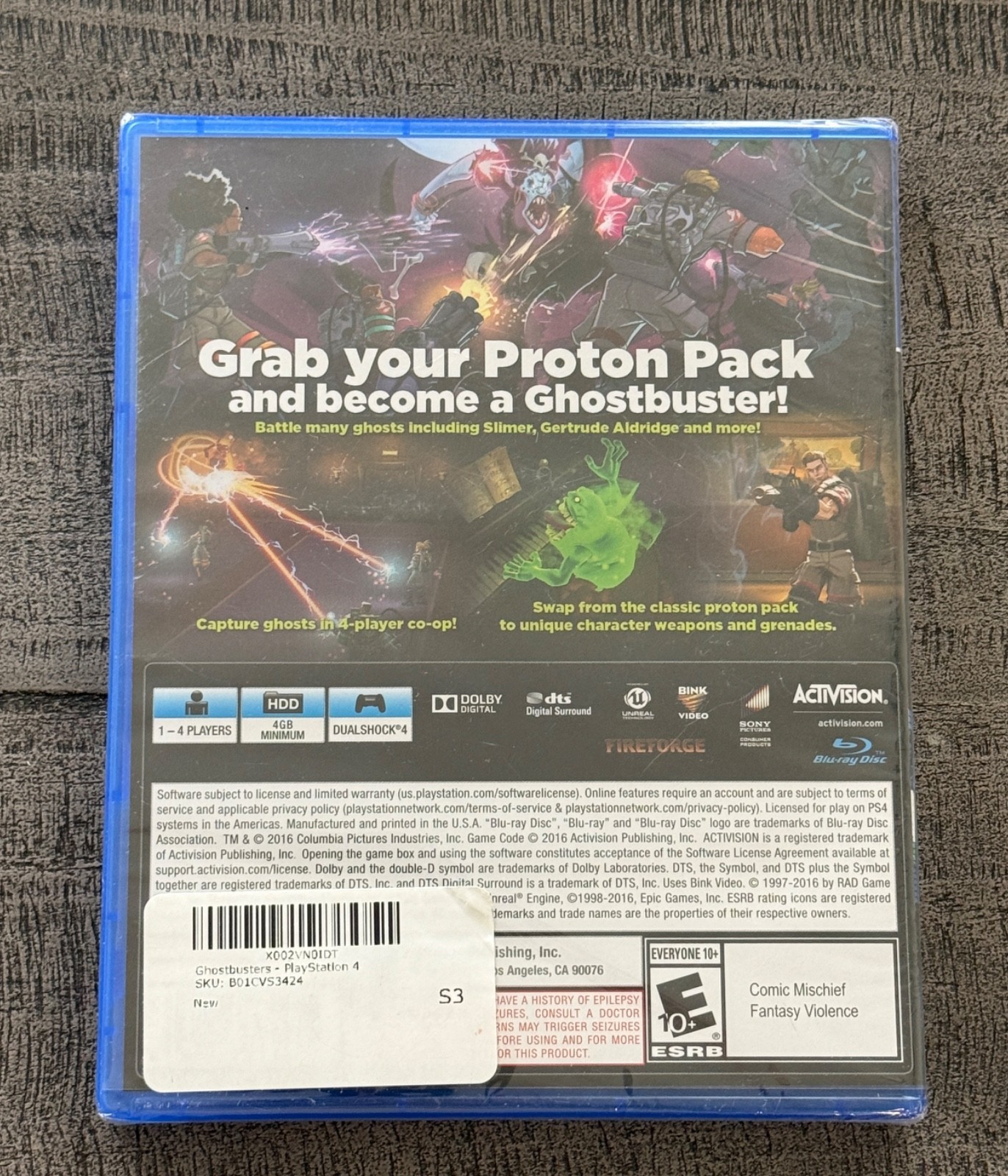 Ghostbusters for Sony PlayStation 4 2016 Activision PS4 Brand New Sealed