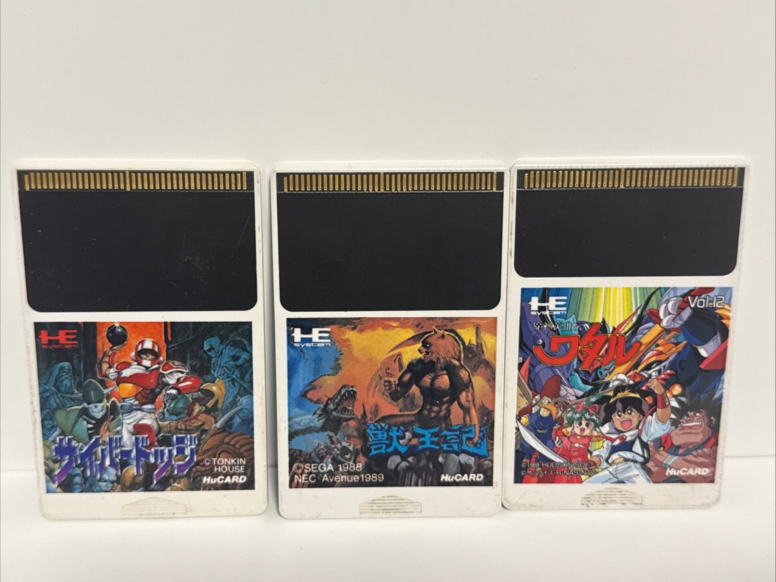 PC Engine Hu Card Only – Lot Of 17/Read