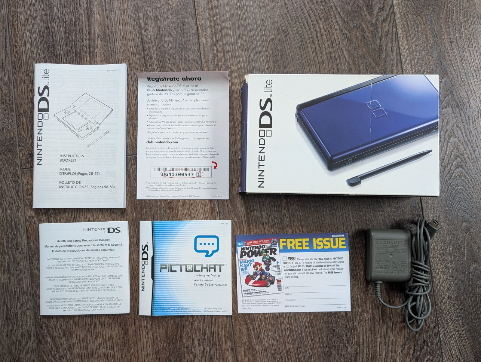 Nintendo DS Lite Handheld Console Cobalt Blue COMPLETE W/ BOX CIB – TESTED+NICE!