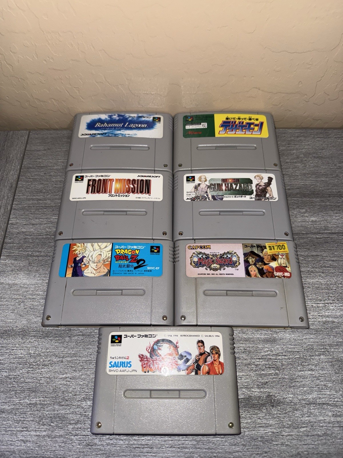 Nintendo Super Famicom Console System SHVC-001 with 7 Games Tested