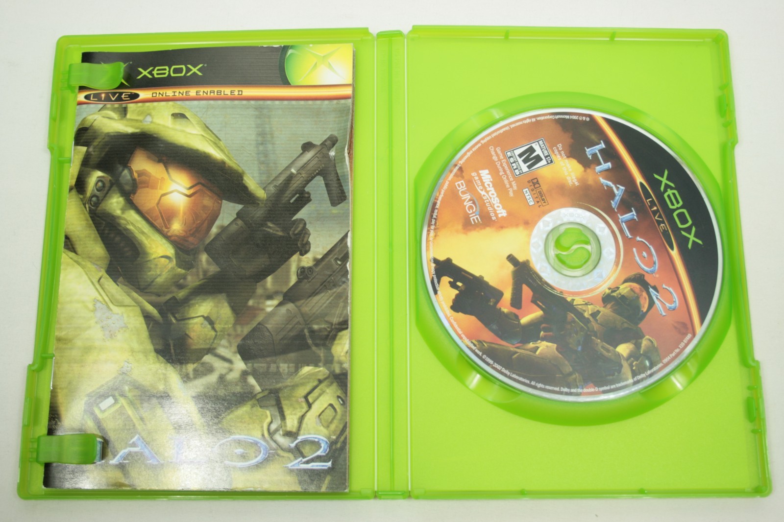 Halo 2 Xbox Original Game CIB 2004 1st Print Complete + Manual & Soundtrack Ad