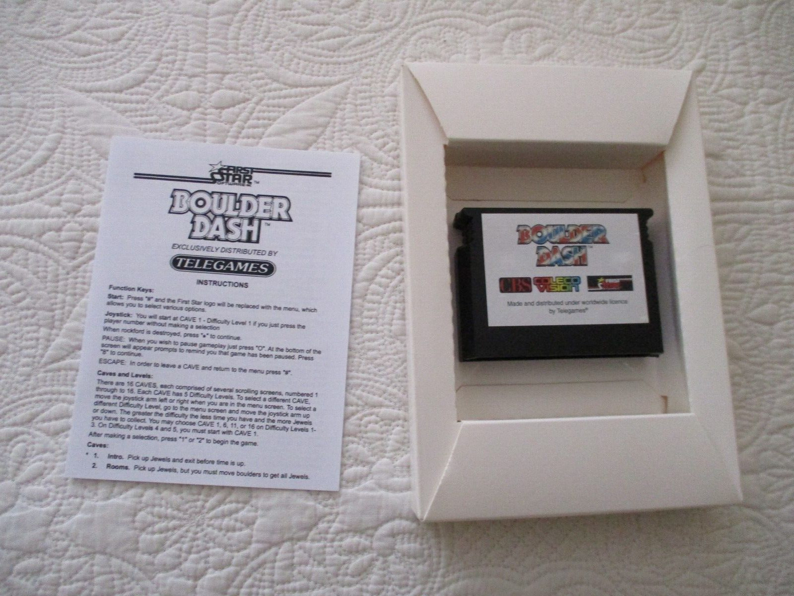COLECOVISION Game – Boulder Dash from Telegames – New in Unsealed Box