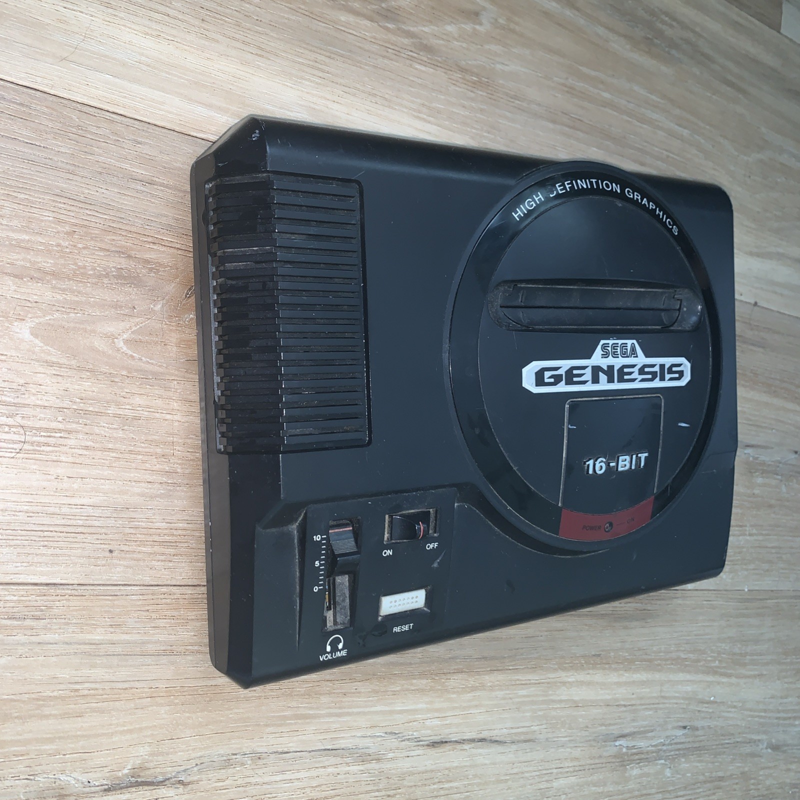 Sega Genesis 16-Bit Video Game Console Black, Model 1601, Untested, No Cables