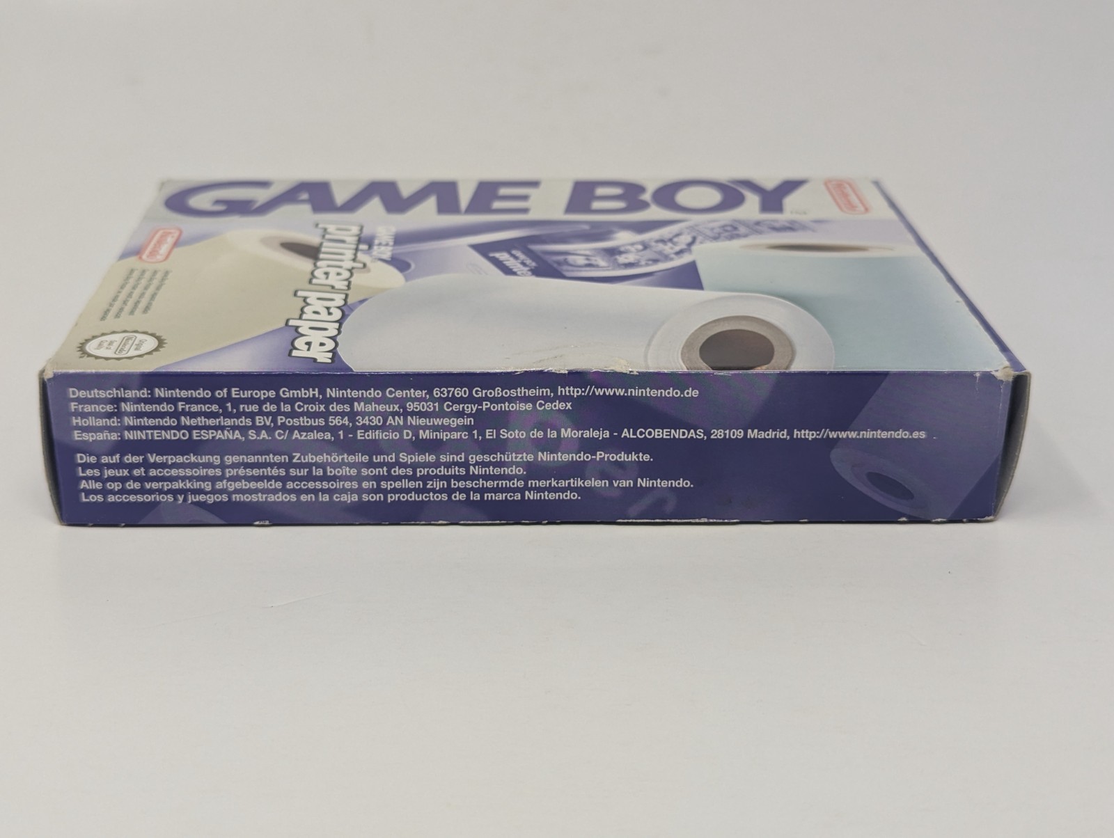 Nintendo Game Boy Printer Paper 3 Rolls – CIB Complete Sealed Rolls