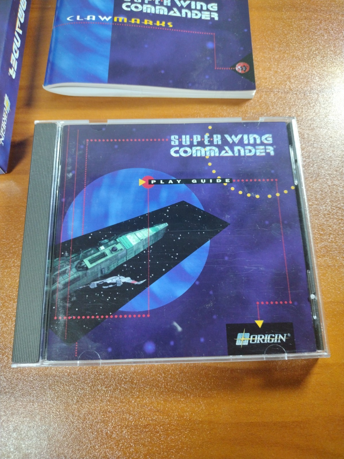 Super Wing Commander (3DO, 1994) Long Box + Manual & Jewel Case (No Disc) NM Box
