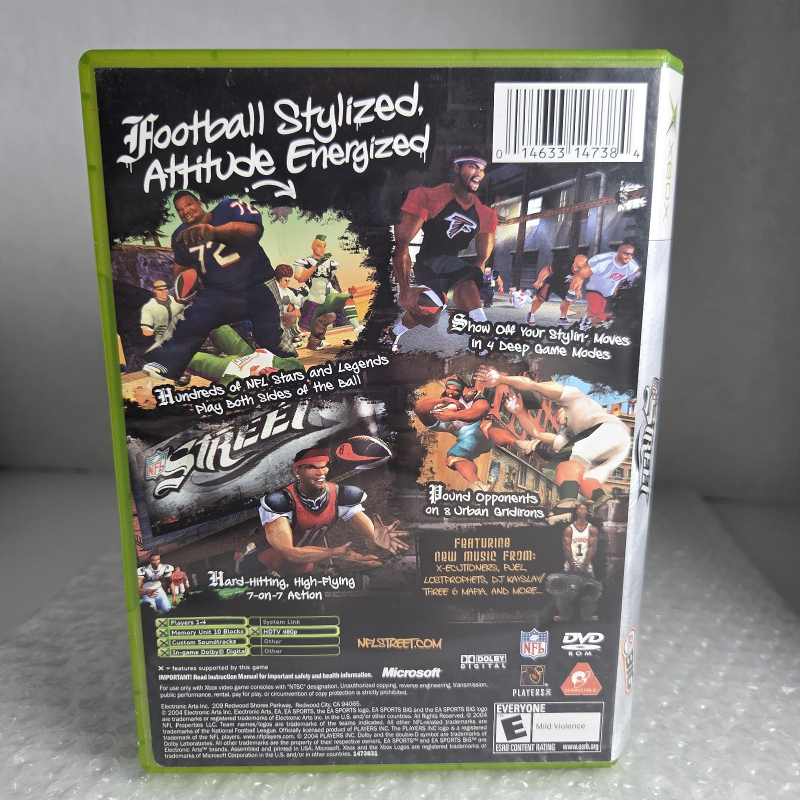 NFL Street Xbox Complete In Box CIB Tested EA Sports Big 2004 Resurfaced Platniu