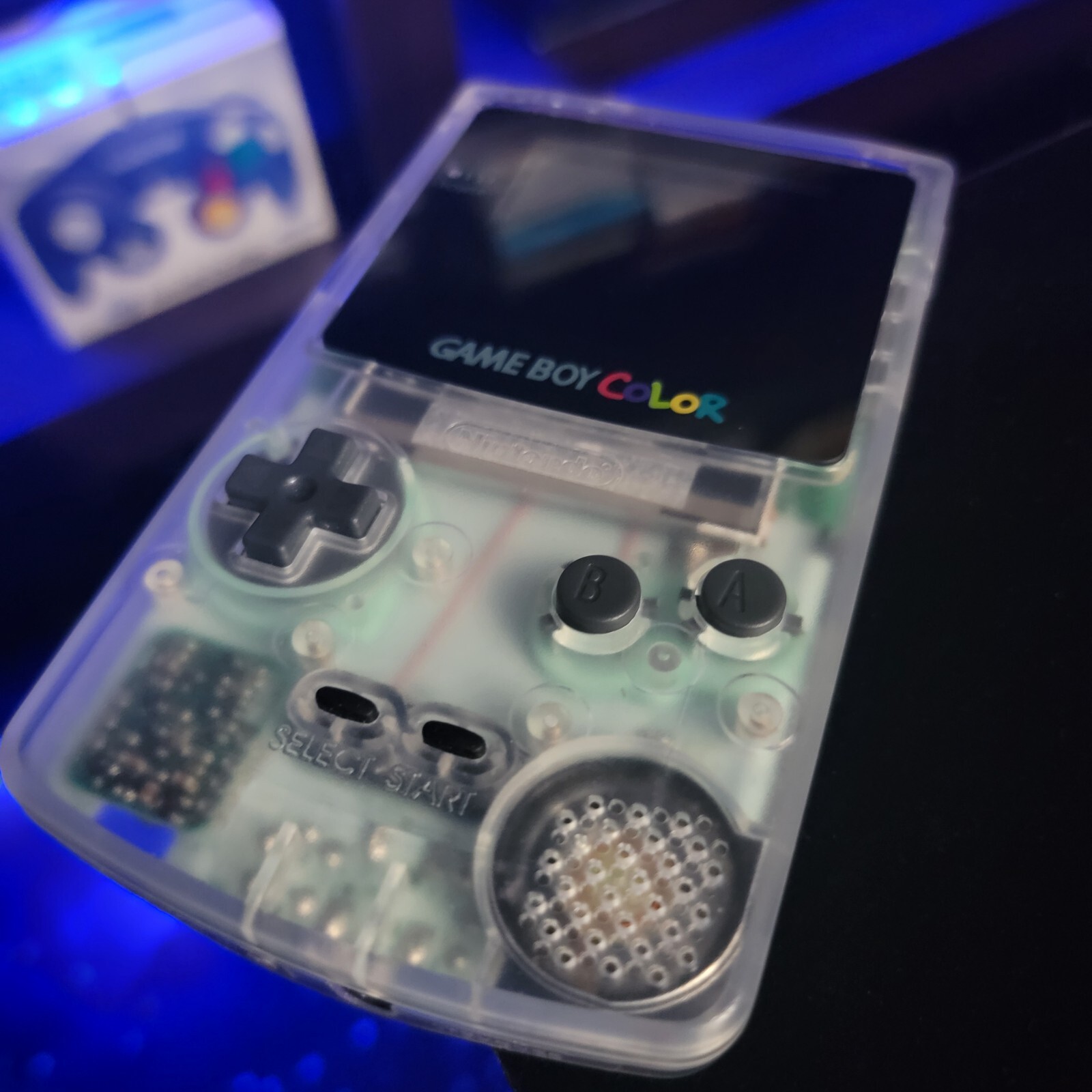 Clear Transparent Gameboy Color IPS Console Backlit LCD Screen GBC Game Boy