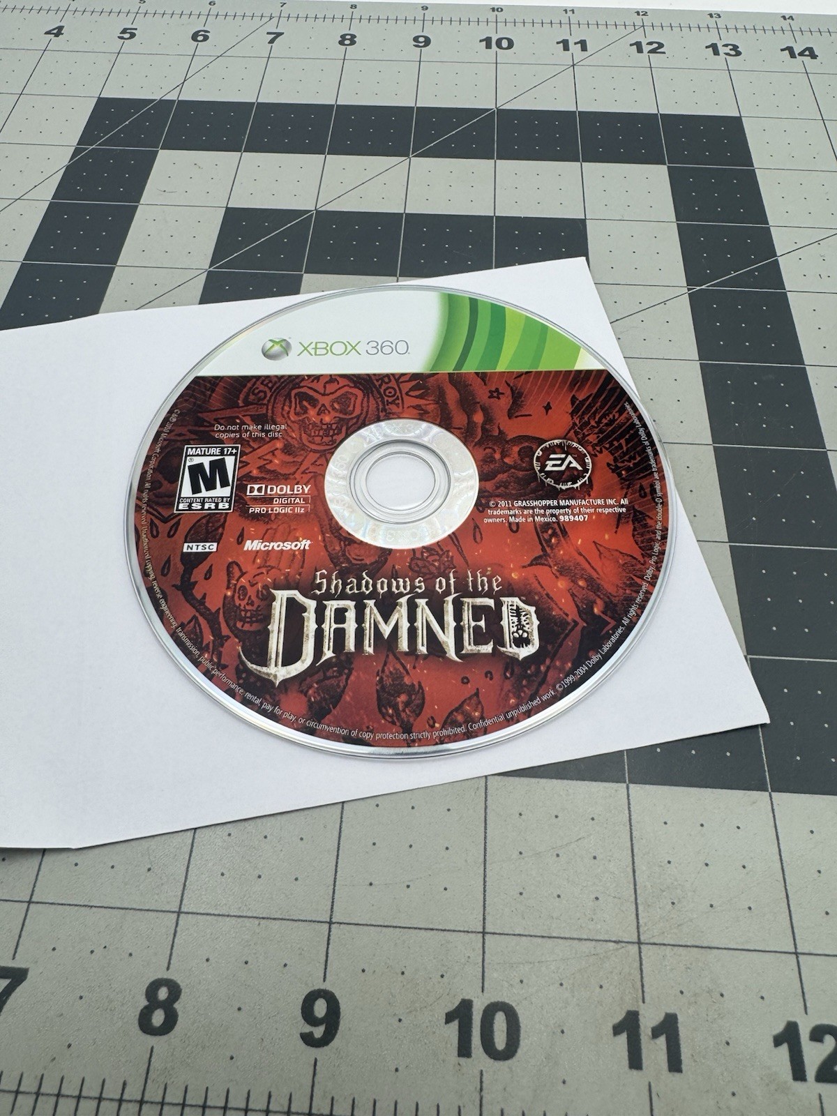 Shadows of the Damned (Microsoft Xbox 360, 2011) Disc Only! Tested Working