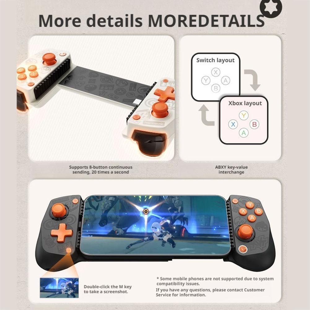 GameSir X5 Lite Extension Handle Mobile Game Stretching Controller,.