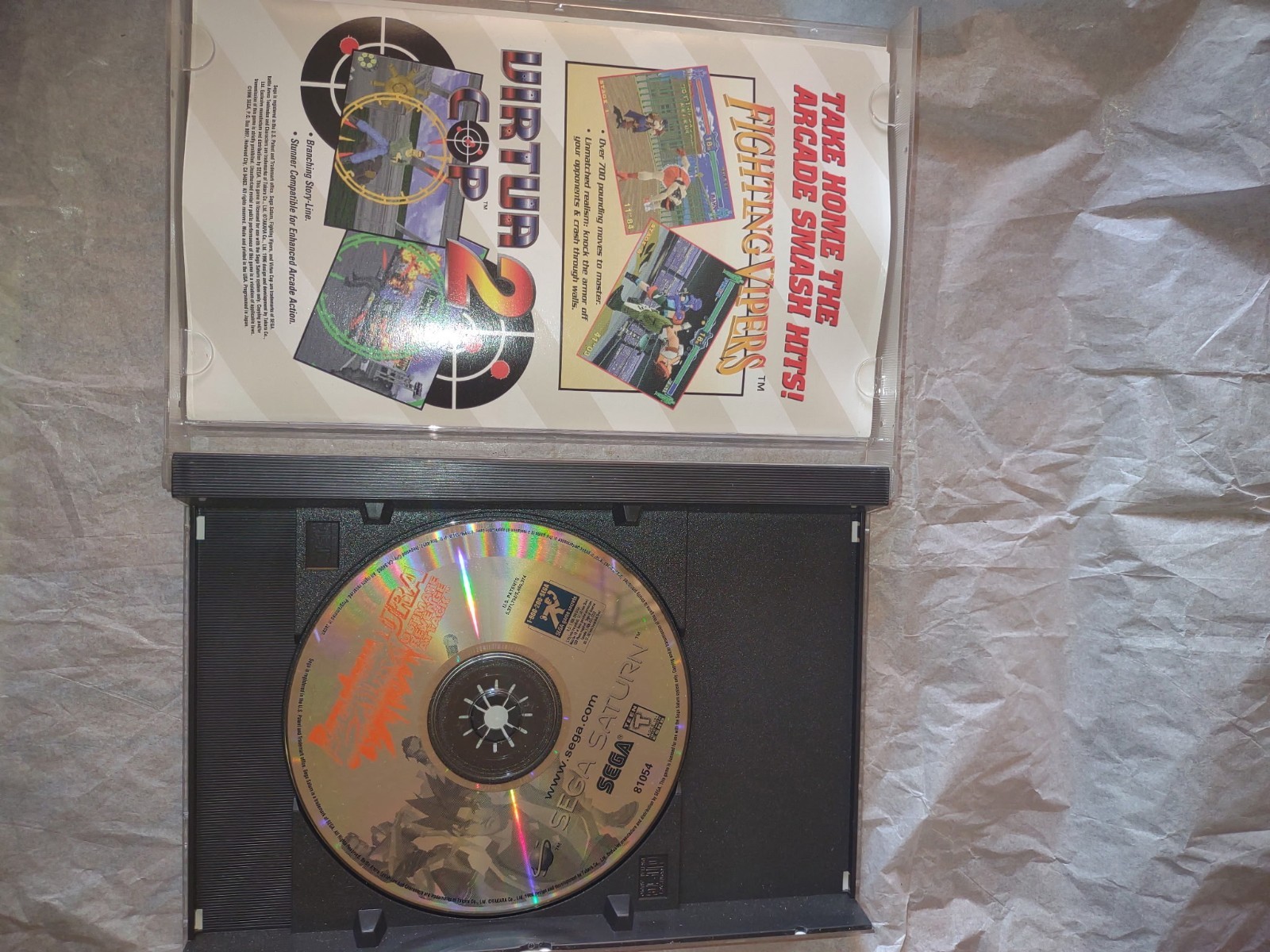 Battle Arena Toshinden URA Sega Saturn Complete Not Tested