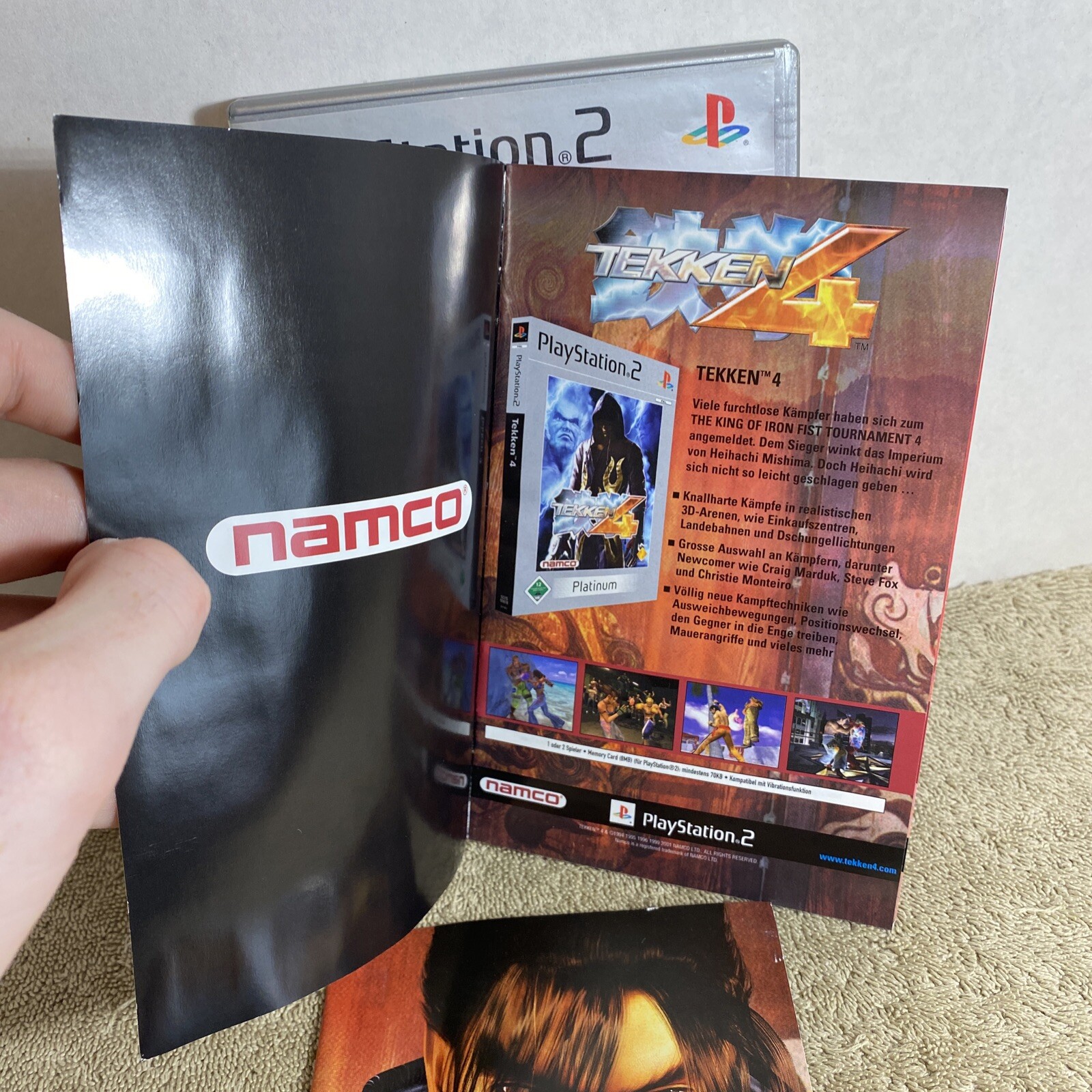 Tekken 4 PlayStation 2 PS2 PAL Austria Import Tested Region Locked Retro Flame