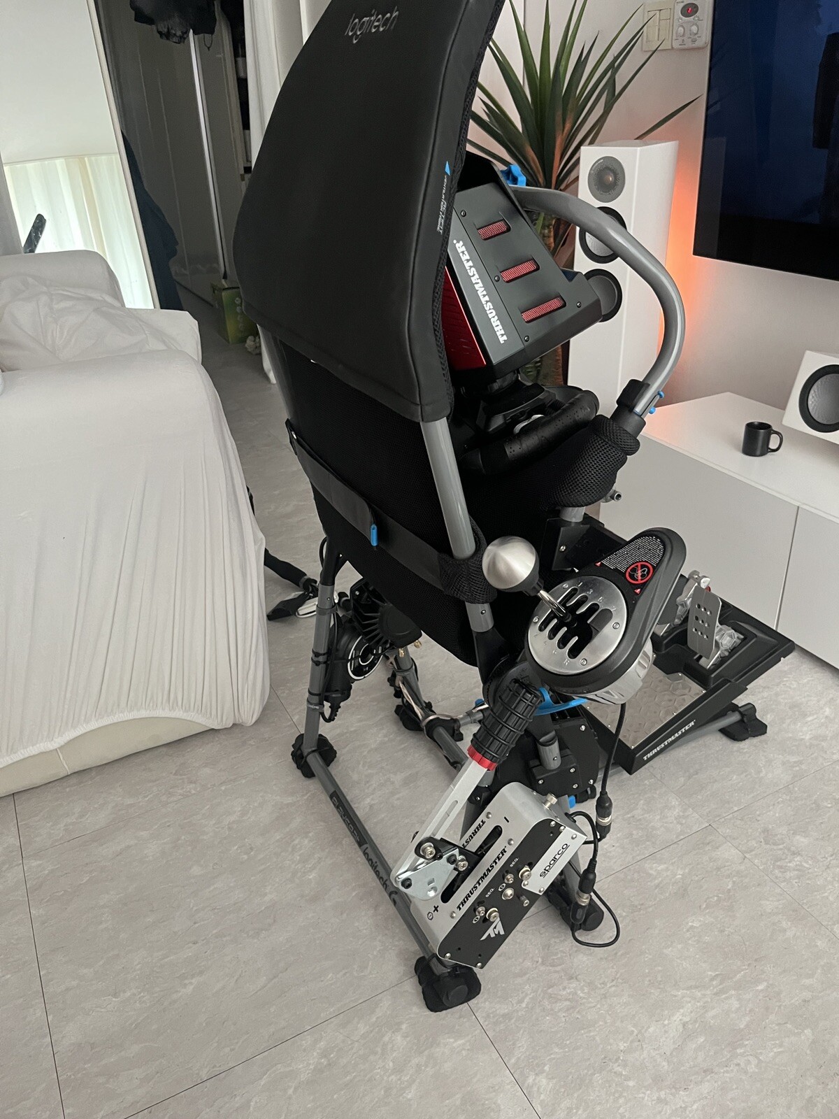 Playseat Challenge X Logitech G Edition THRUSTMASTER TSS Handbrake Clamps Mount